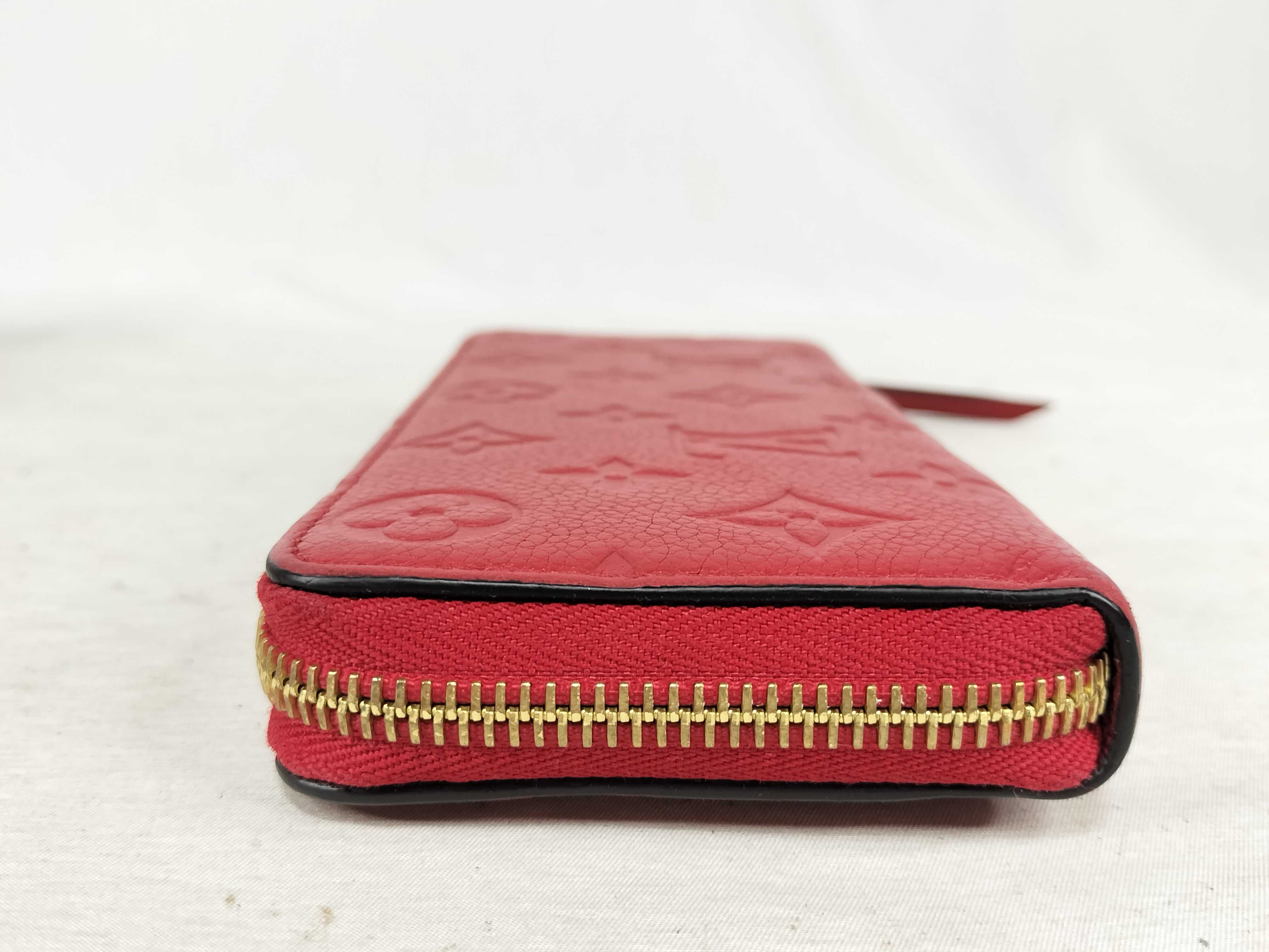 Monogram Empreinte Louis Vuitton Empreinte Portefeuille Clemence Zippy Cerise Gold Hardware SP4167 Wallet — view 5