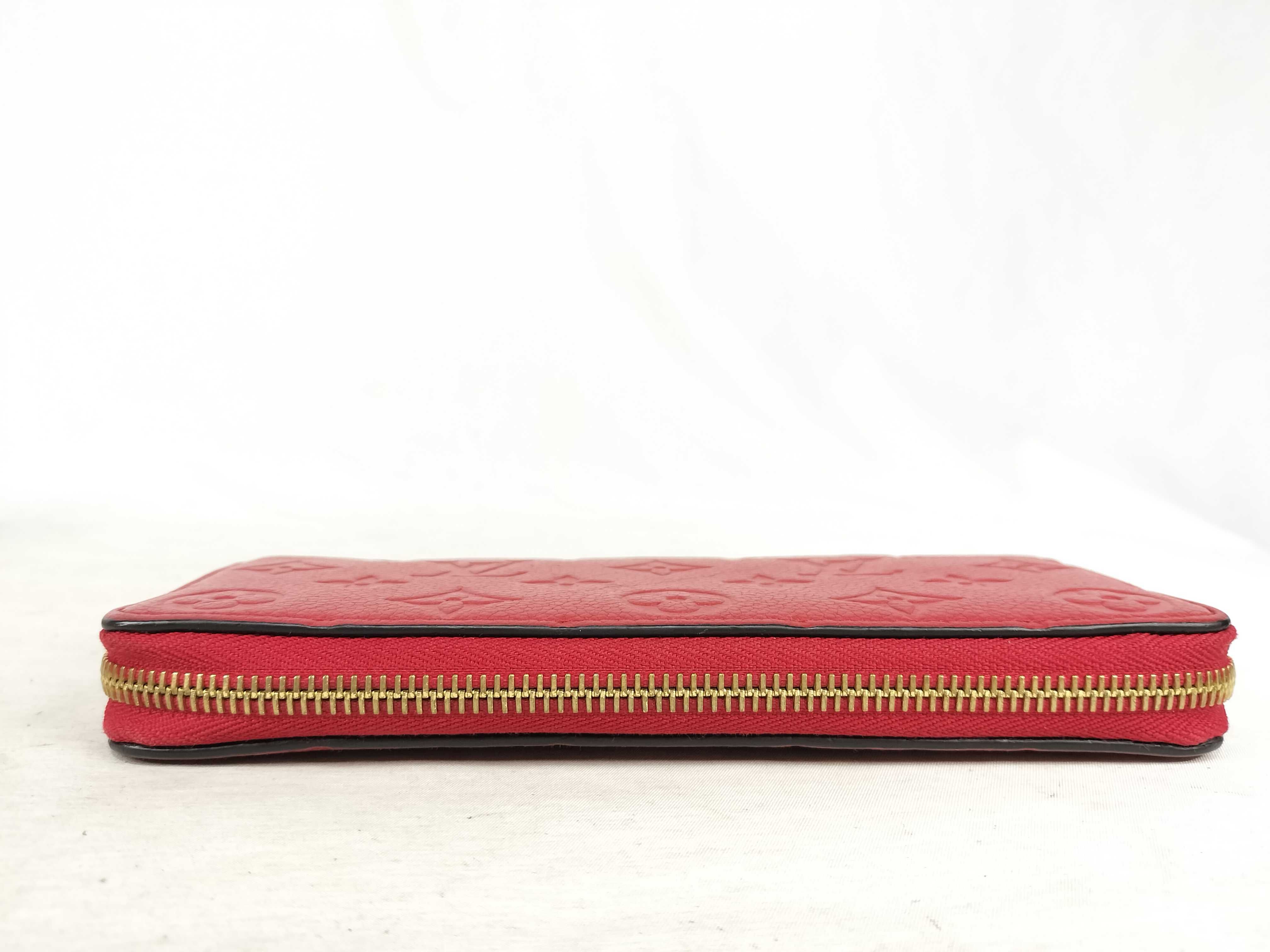Monogram Empreinte Louis Vuitton Empreinte Portefeuille Clemence Zippy Cerise Gold Hardware SP4167 Wallet — view 6