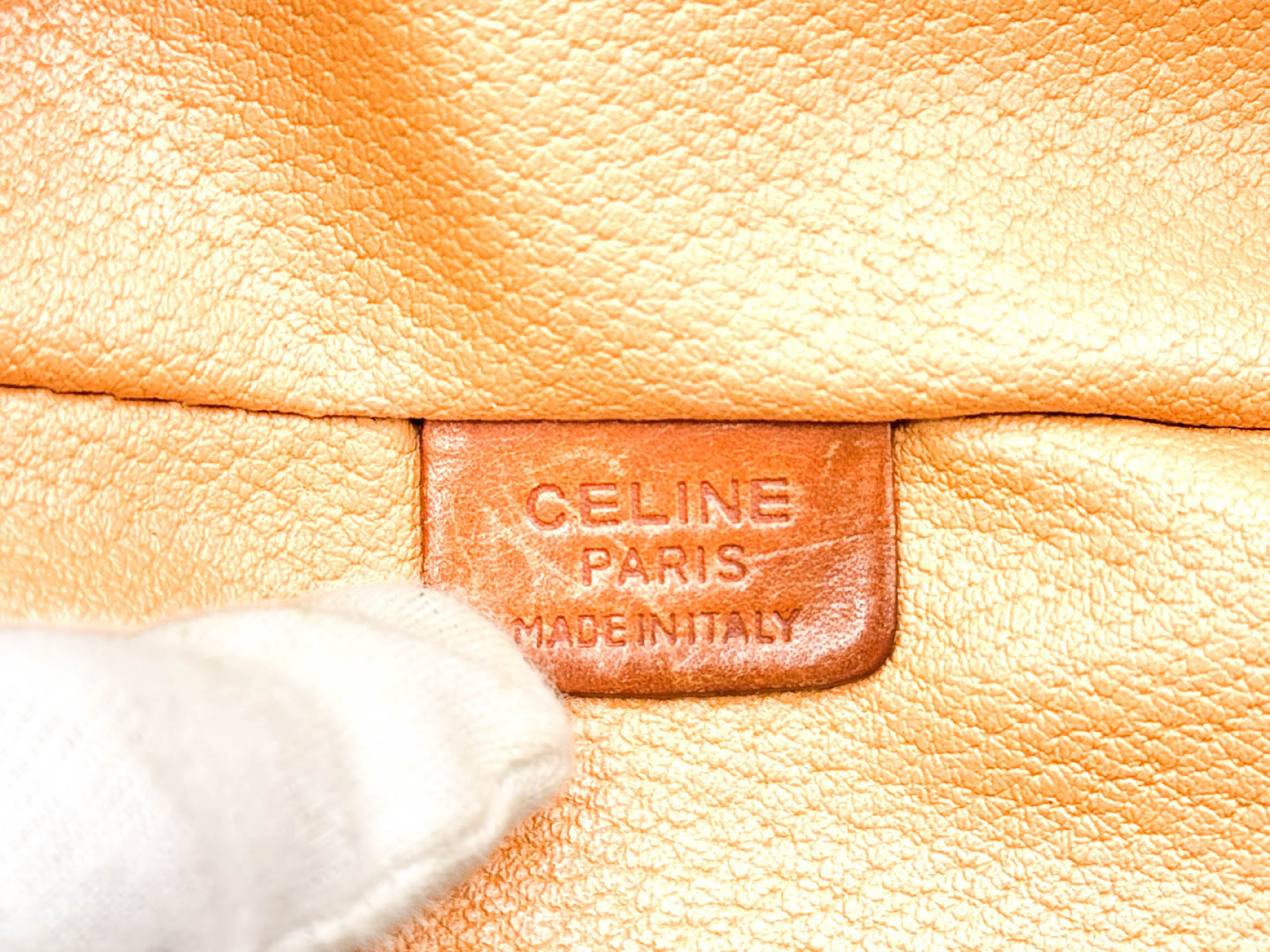 Macadam pattern gold hardware leather vanity handbag — view 10