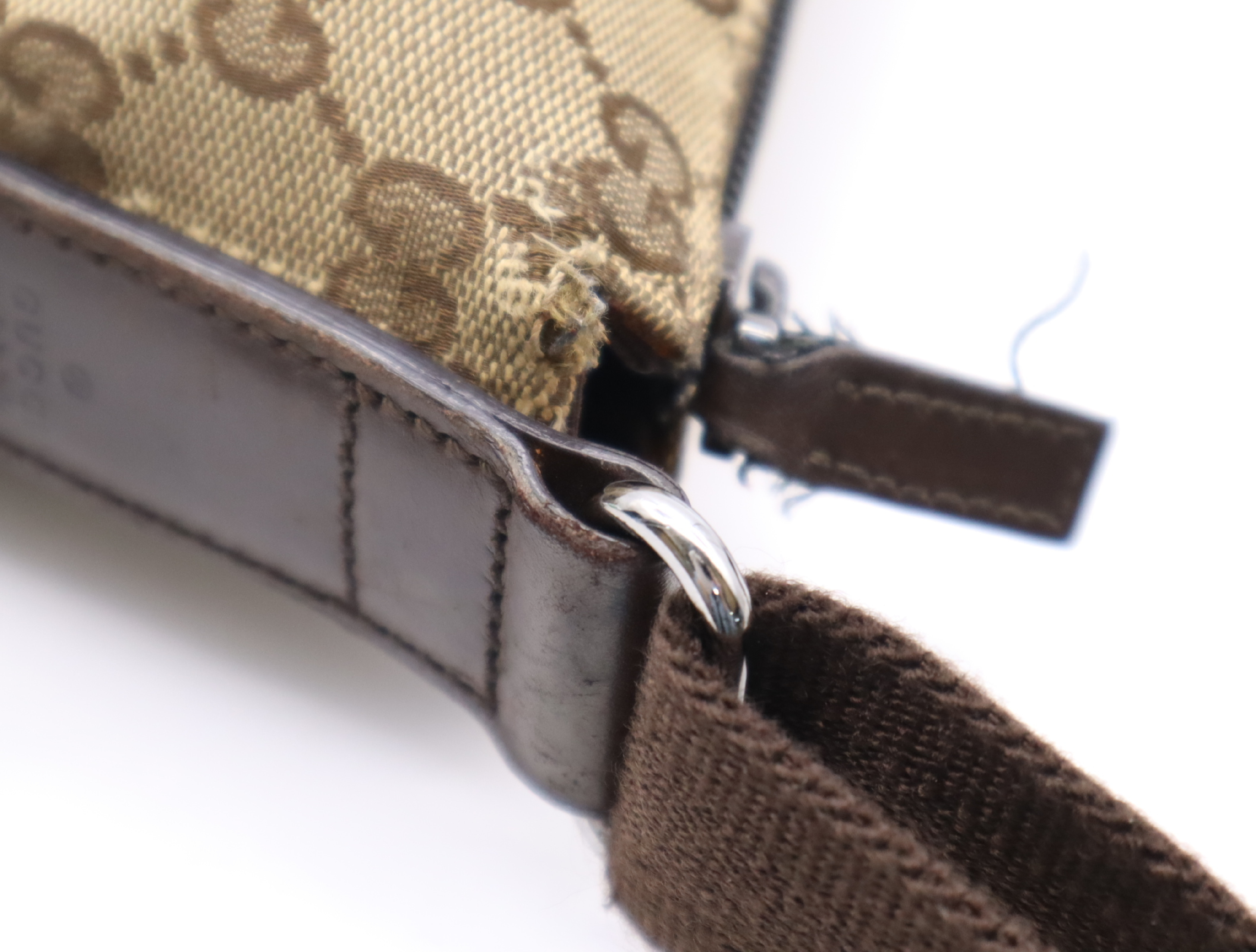 145857GG Canvas Shoulder Bag Brown Shoulder Bag — view 8