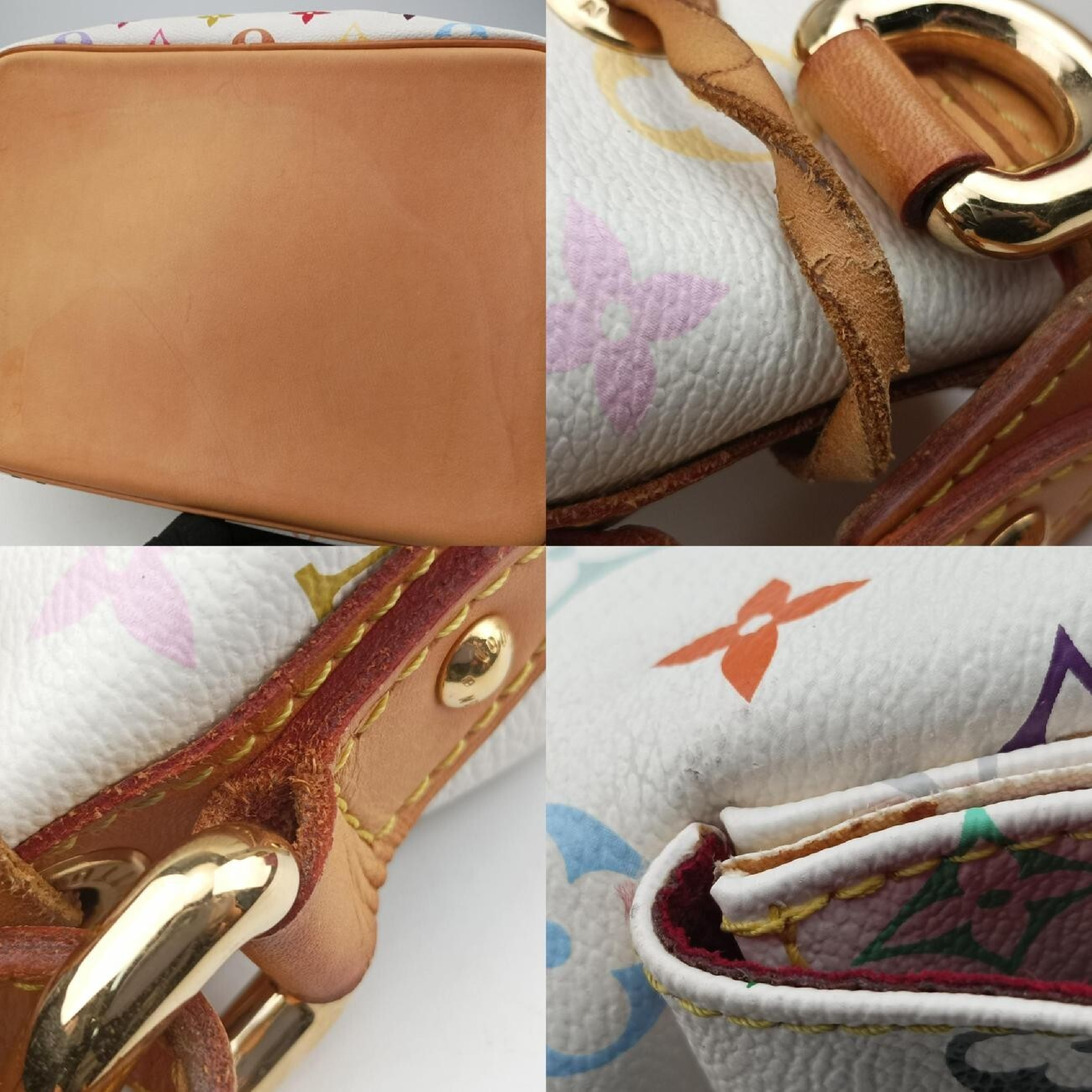 Petit Noé Blanc Monogram Multicolor M42229 (Serial Number Unknown) Shoulder Bag — view 10