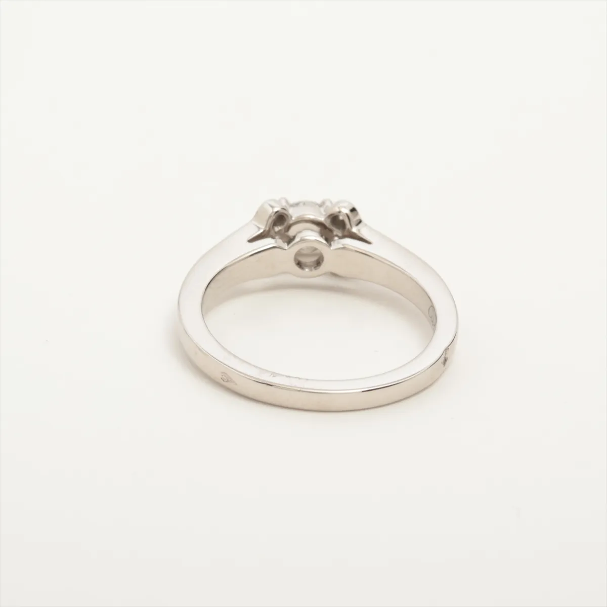 Ballerina Diamond Ring Pt950 4.4g 0.19 D VVS1 EX NONE 47 VM2639 Hole GIA Published in 2012 — view 2