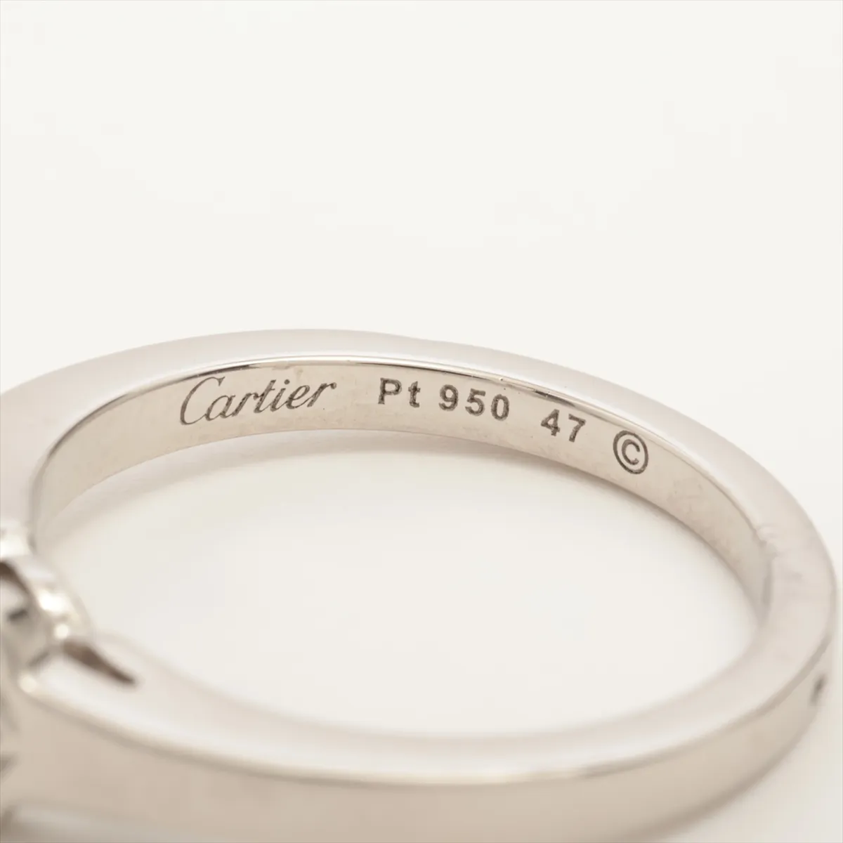 Ballerina Diamond Ring Pt950 4.4g 0.19 D VVS1 EX NONE 47 VM2639 Hole GIA Published in 2012 — view 3