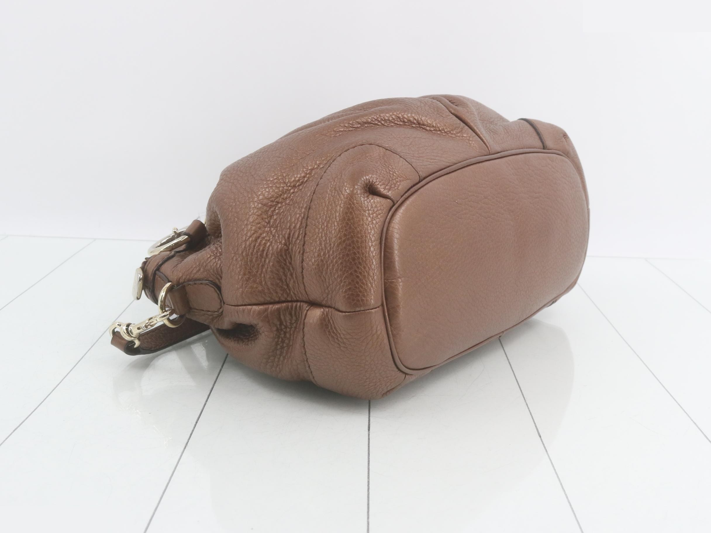Sukey 247902 Leather 2-Way Handbag, Brown — view 5