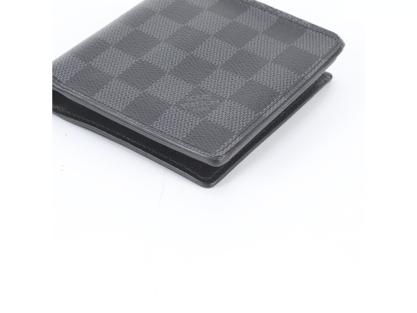 Damier Graphite Portefeuille Marco N62664 Leather Bi-fold Wallet — view 4