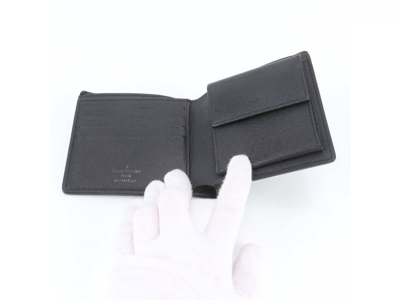 Damier Graphite Portefeuille Marco N62664 Leather Bi-fold Wallet — view 6
