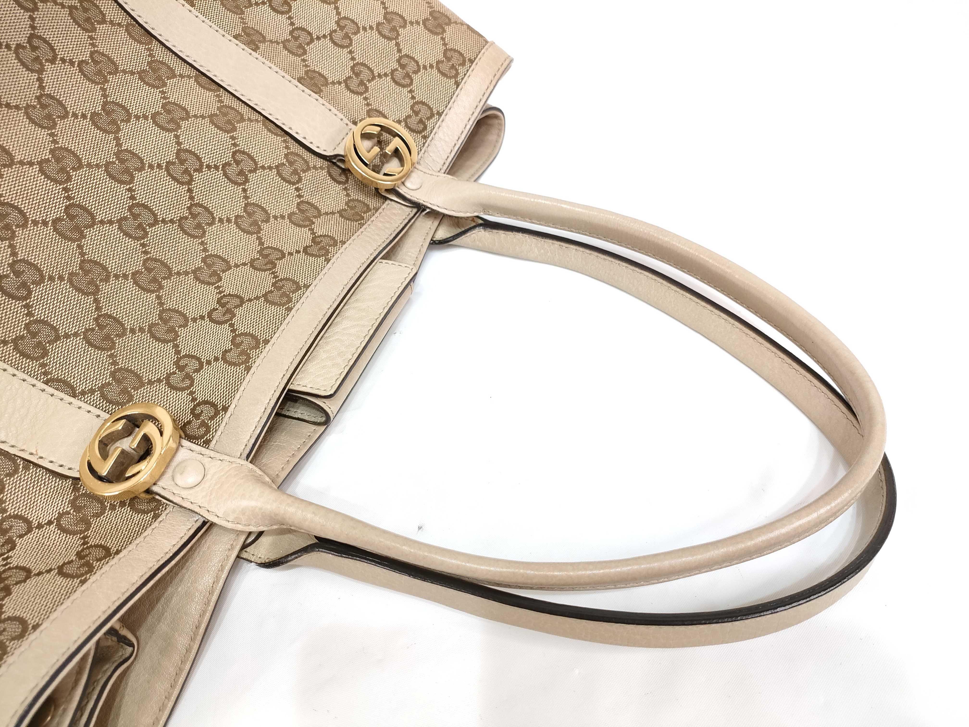 GG Canvas Gucci Miss GG Leather Tote Bag Black 353122 Handbag — view 3