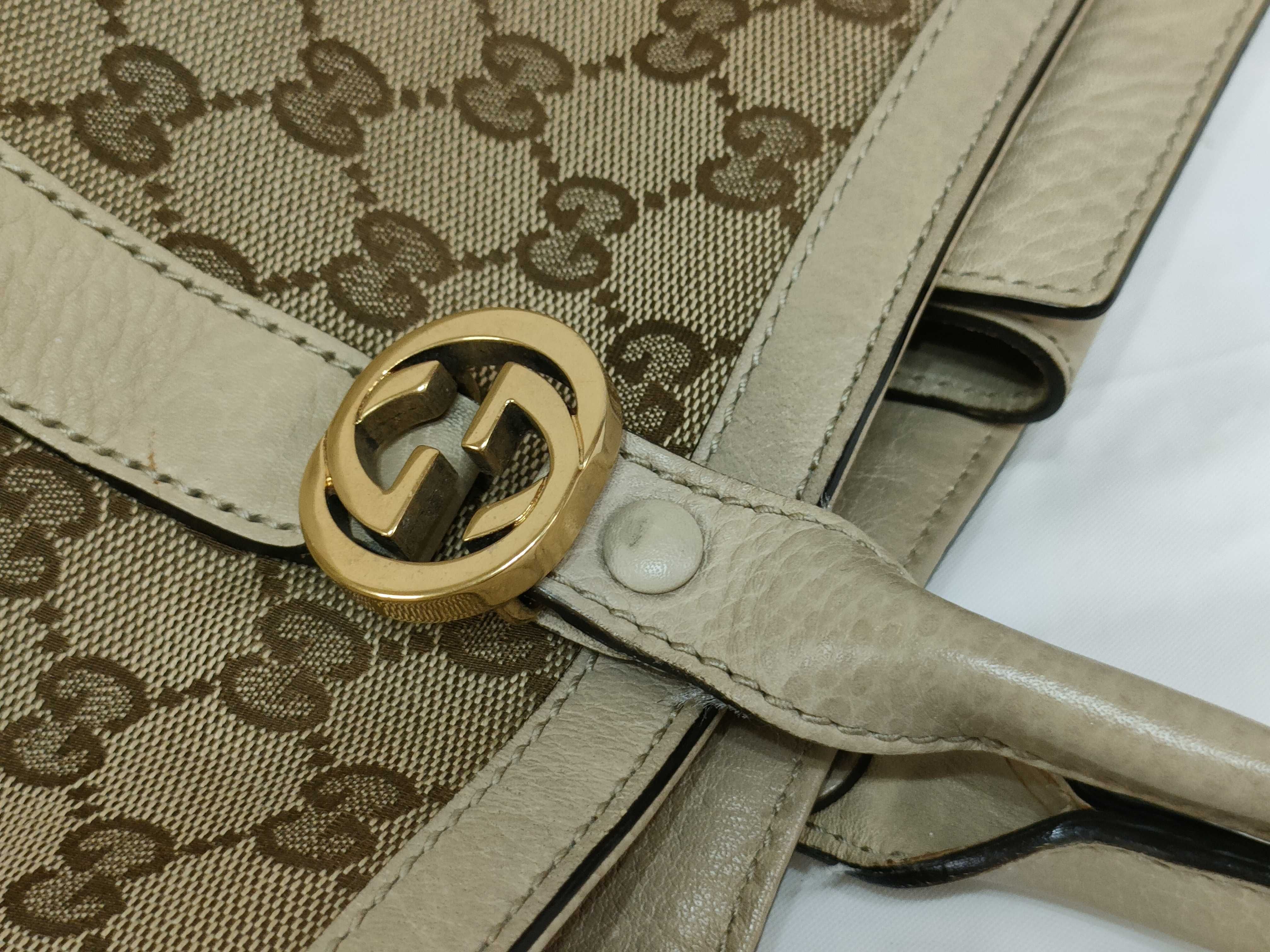 GG Canvas Gucci Miss GG Leather Tote Bag Black 353122 Handbag — view 4