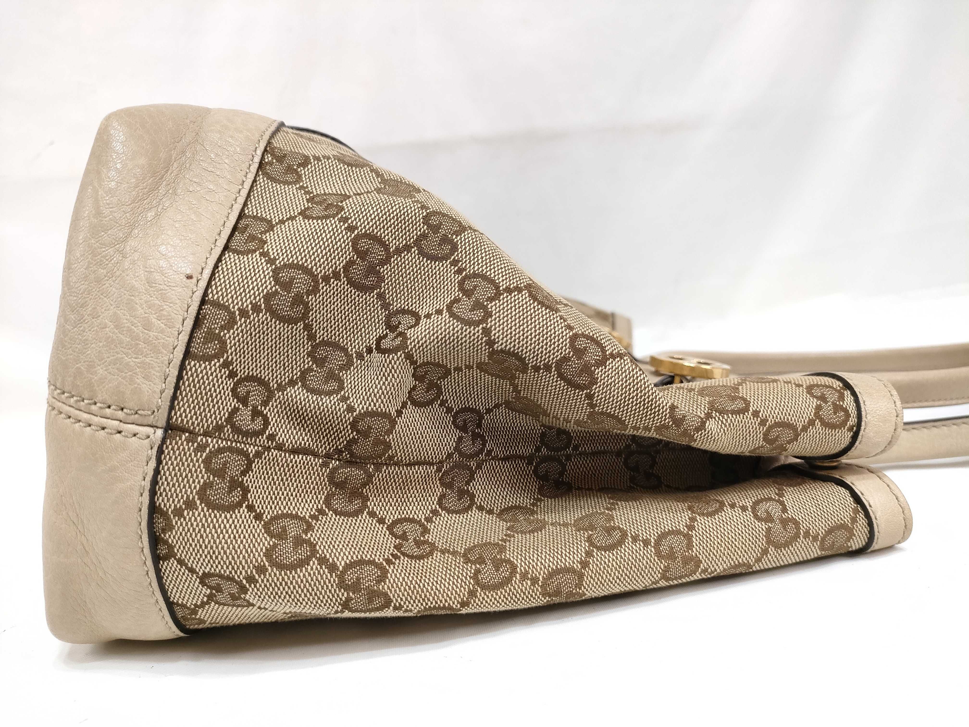 GG Canvas Gucci Miss GG Leather Tote Bag Black 353122 Handbag — view 7