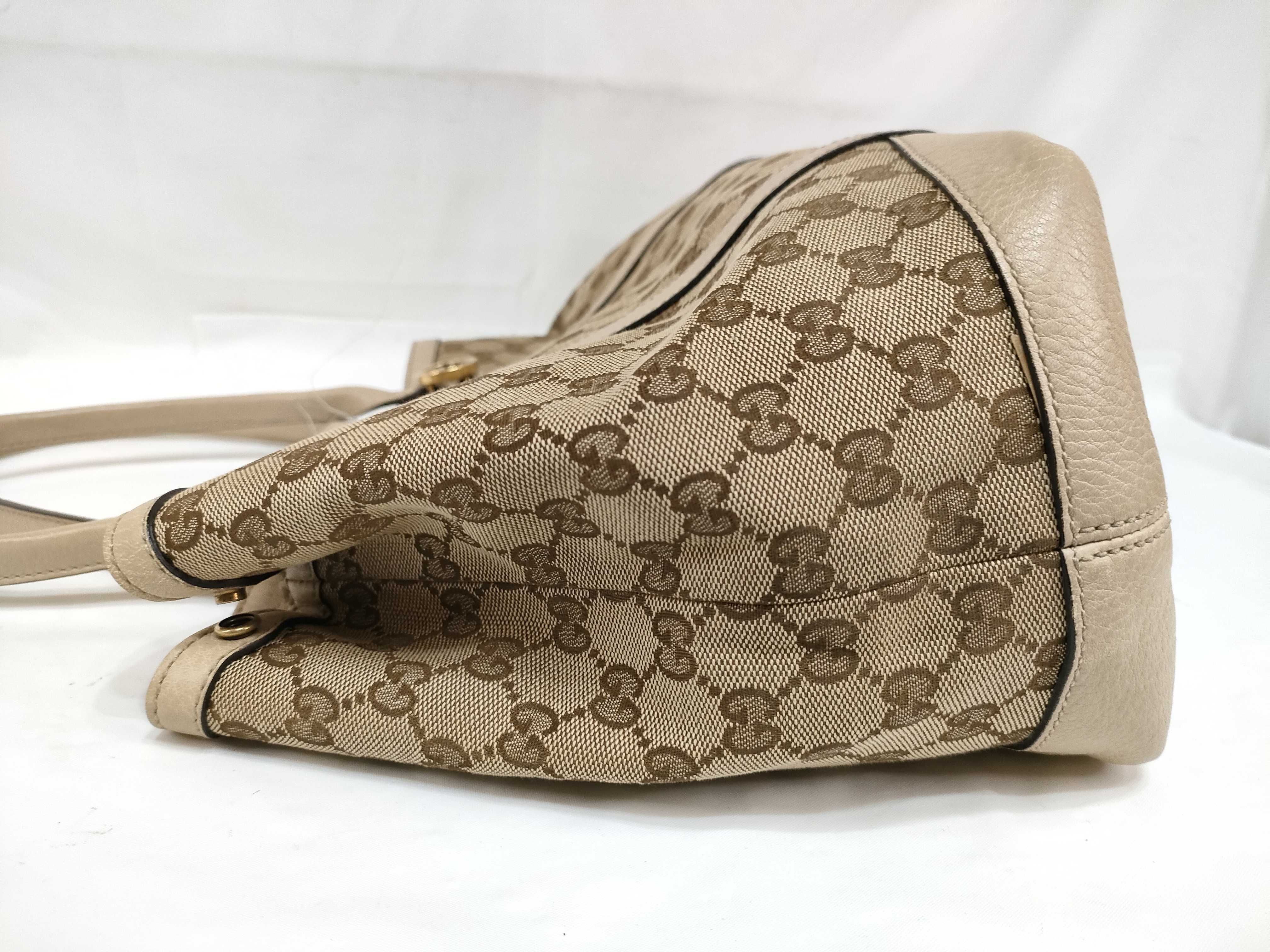 GG Canvas Gucci Miss GG Leather Tote Bag Black 353122 Handbag — view 9