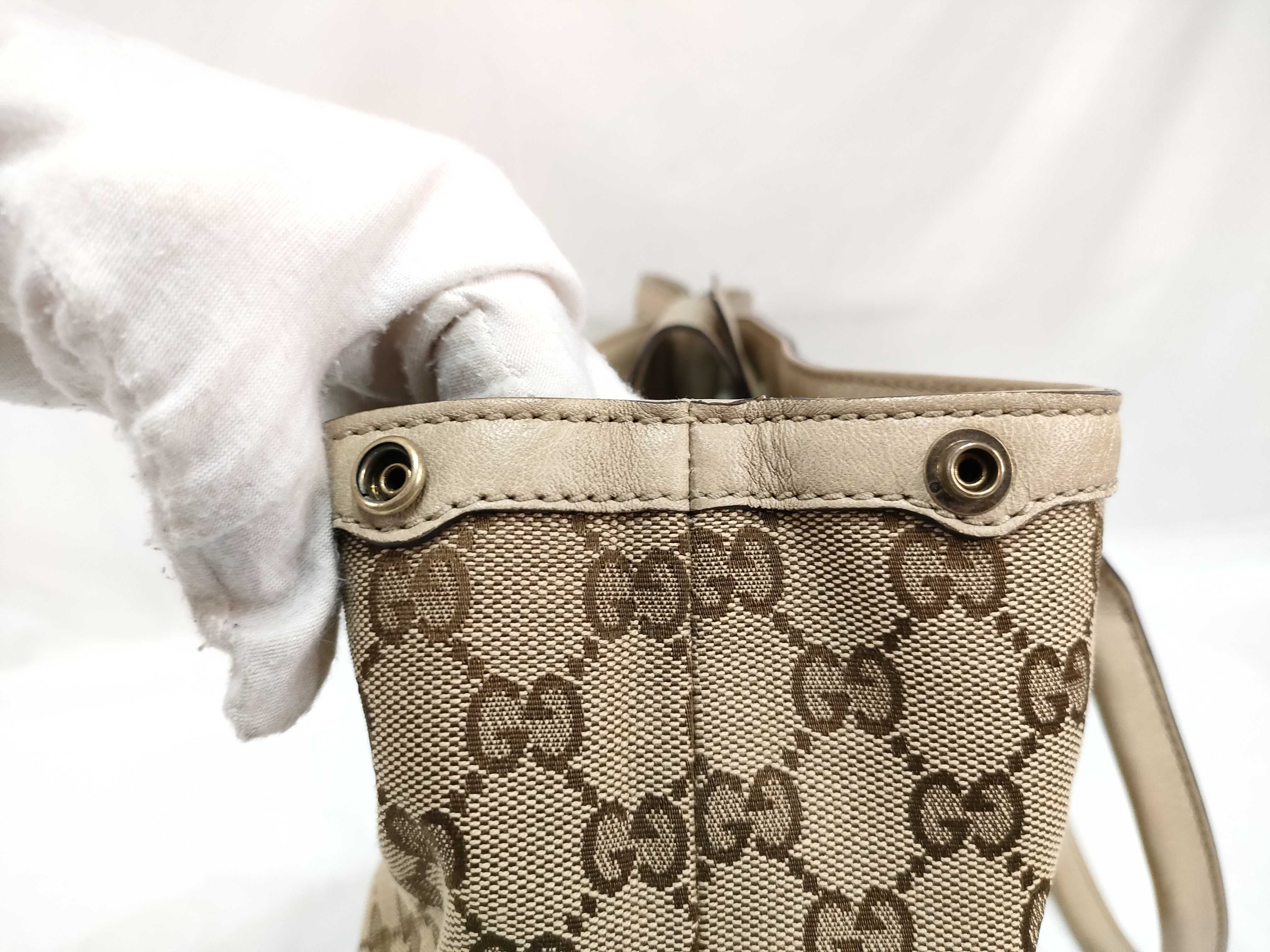 GG Canvas Gucci Miss GG Leather Tote Bag Black 353122 Handbag — view 10
