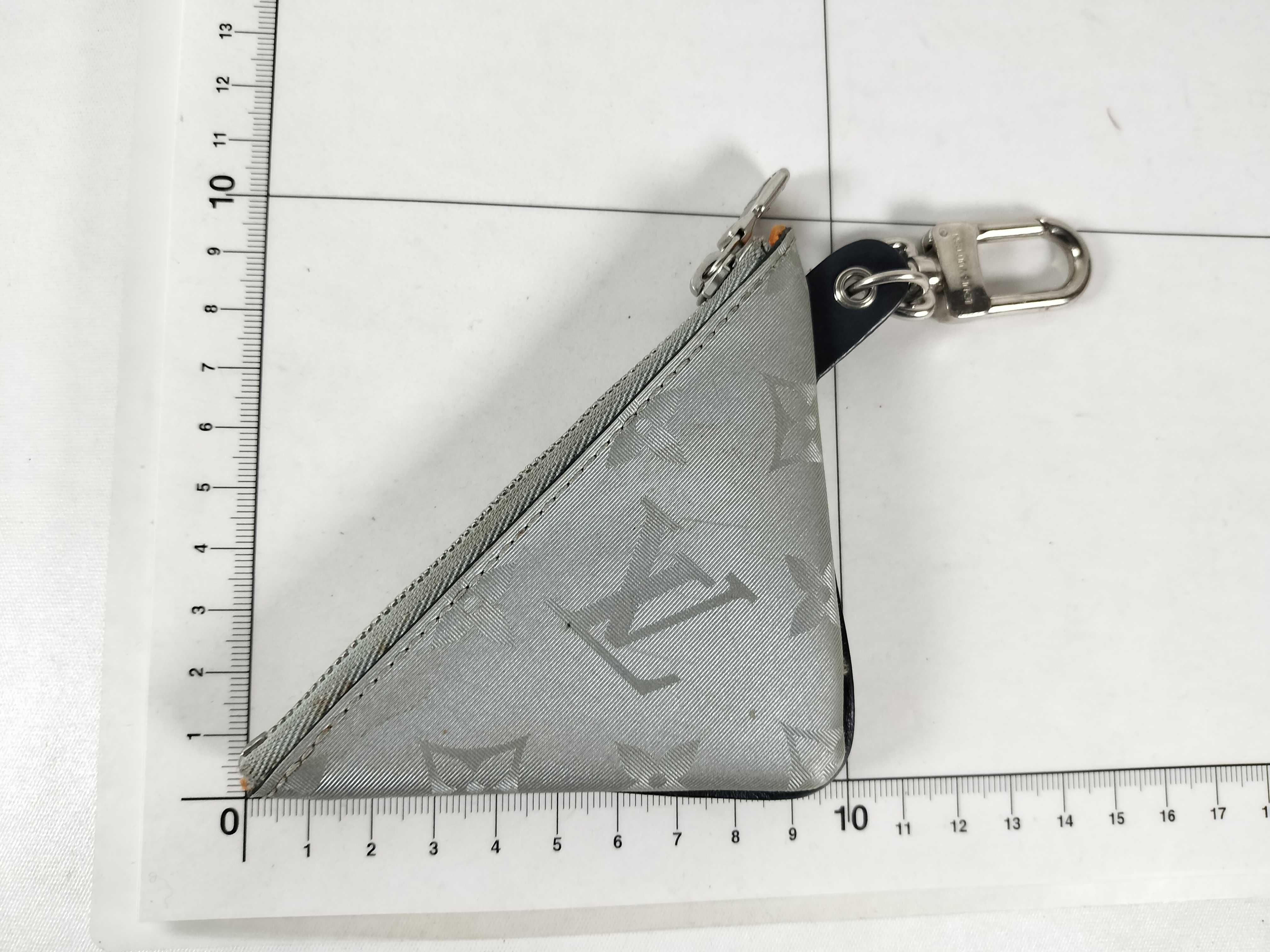 Monogram Satellite Portocre Pouch Silver Satin Campus Key Case/Key Chain (IY8054) Wallet — view 2