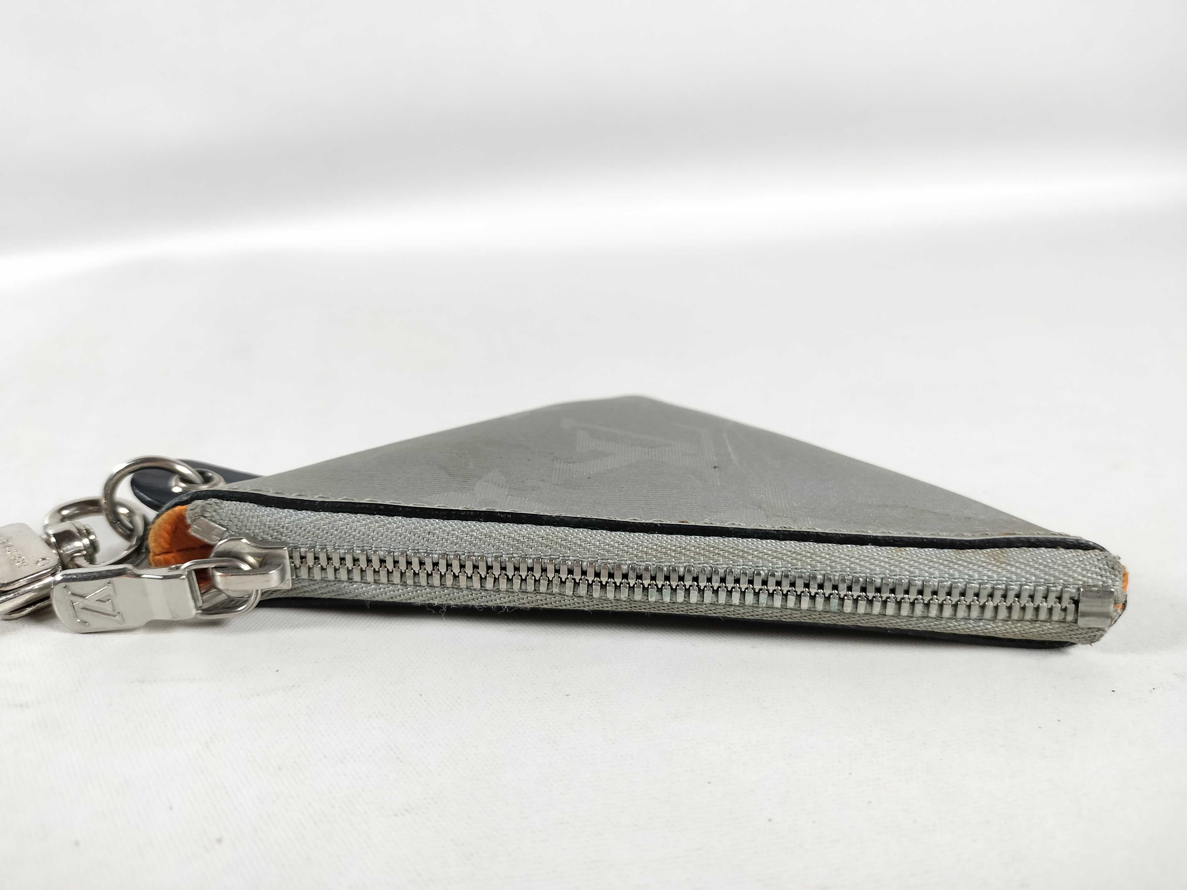 Monogram Satellite Portocre Pouch Silver Satin Campus Key Case/Key Chain (IY8054) Wallet — view 5