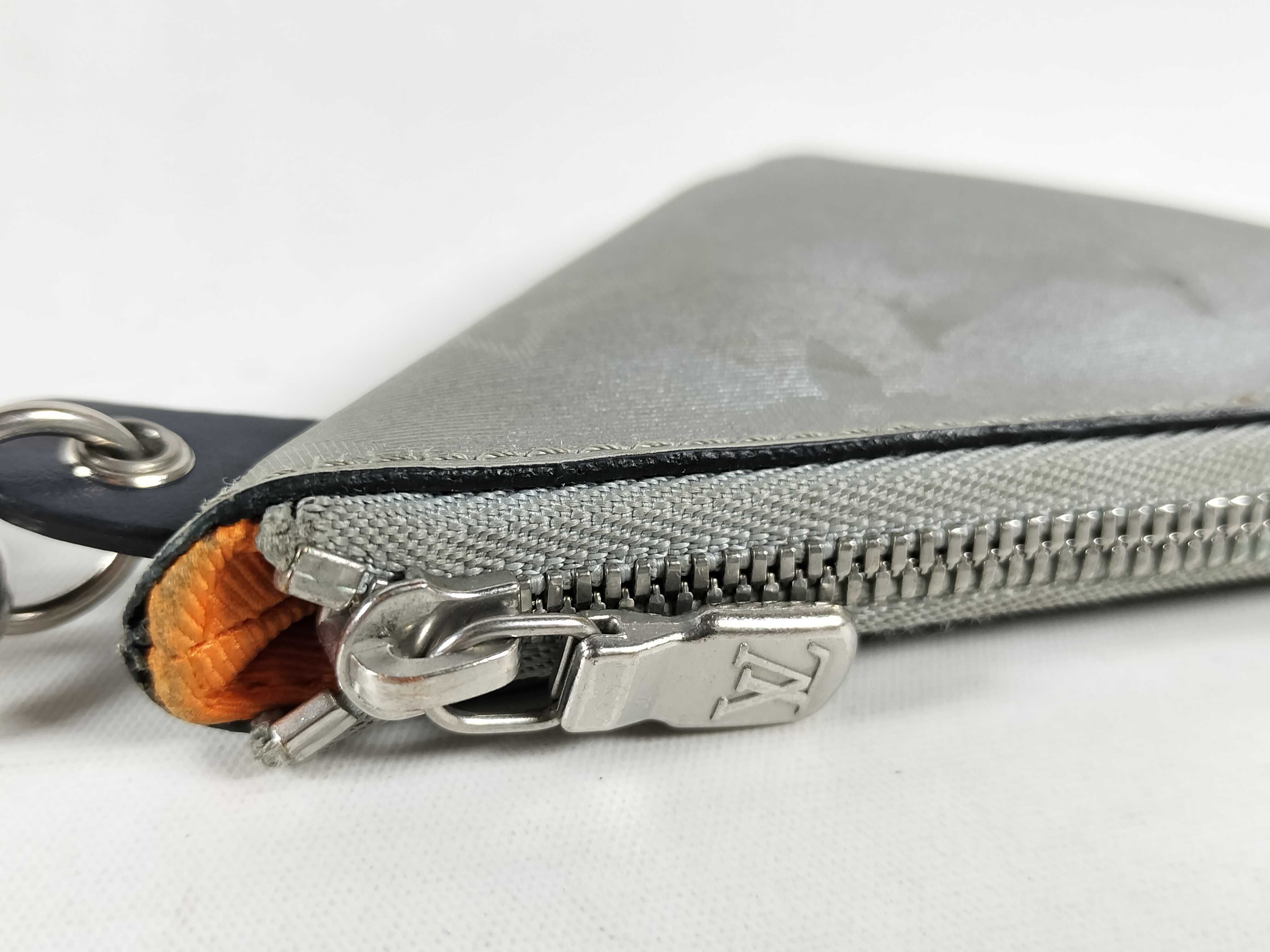 Monogram Satellite Portocre Pouch Silver Satin Campus Key Case/Key Chain (IY8054) Wallet — view 6