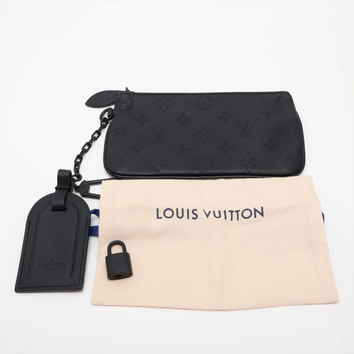 [Individually packaged] Louis Vuitton Monogram Speedy P9 Bandoulière 30 M13904 Black with initials. RFID responsive. — view 15