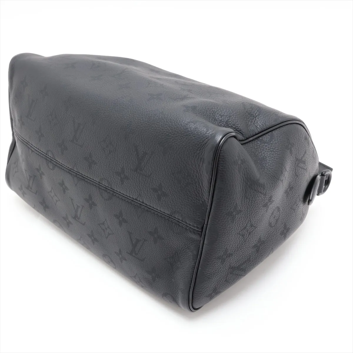 [Individually packaged] Louis Vuitton Monogram Speedy P9 Bandoulière 30 M13904 Black with initials. RFID responsive. — view 3