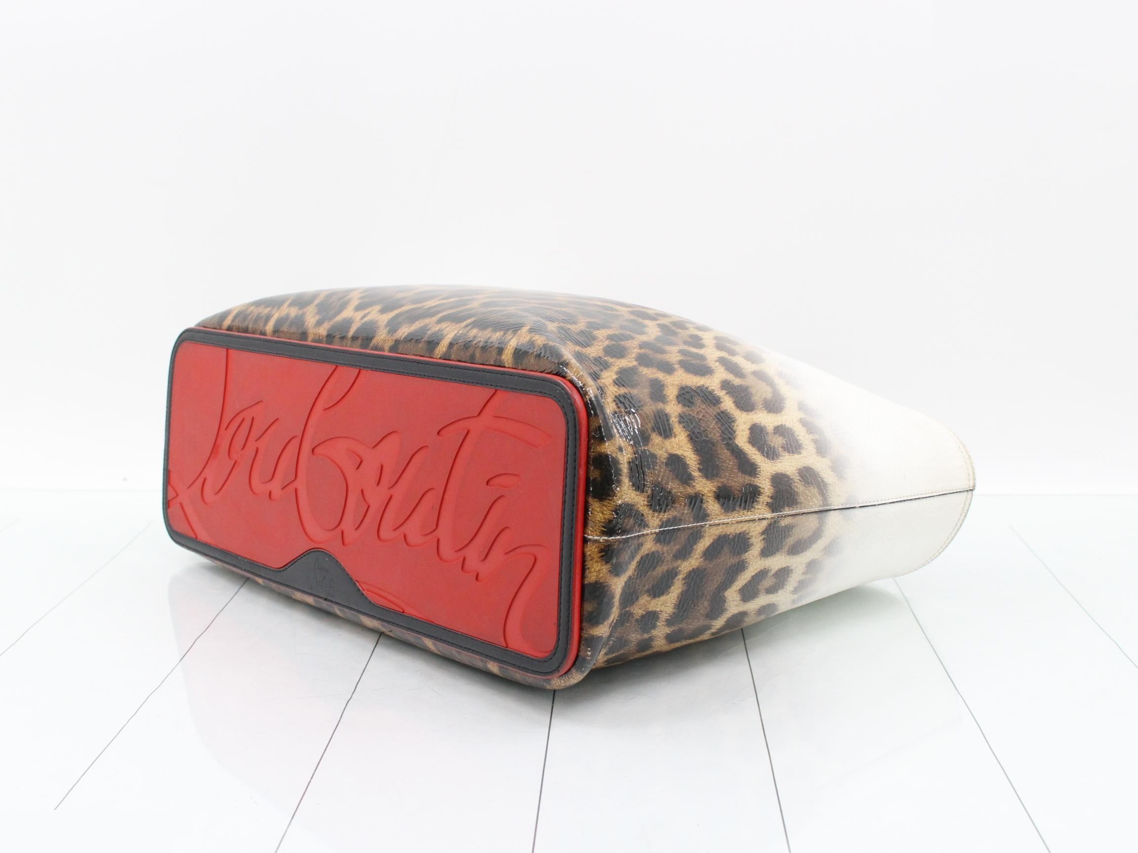 Kabata leopard spike stud tote bag — view 6