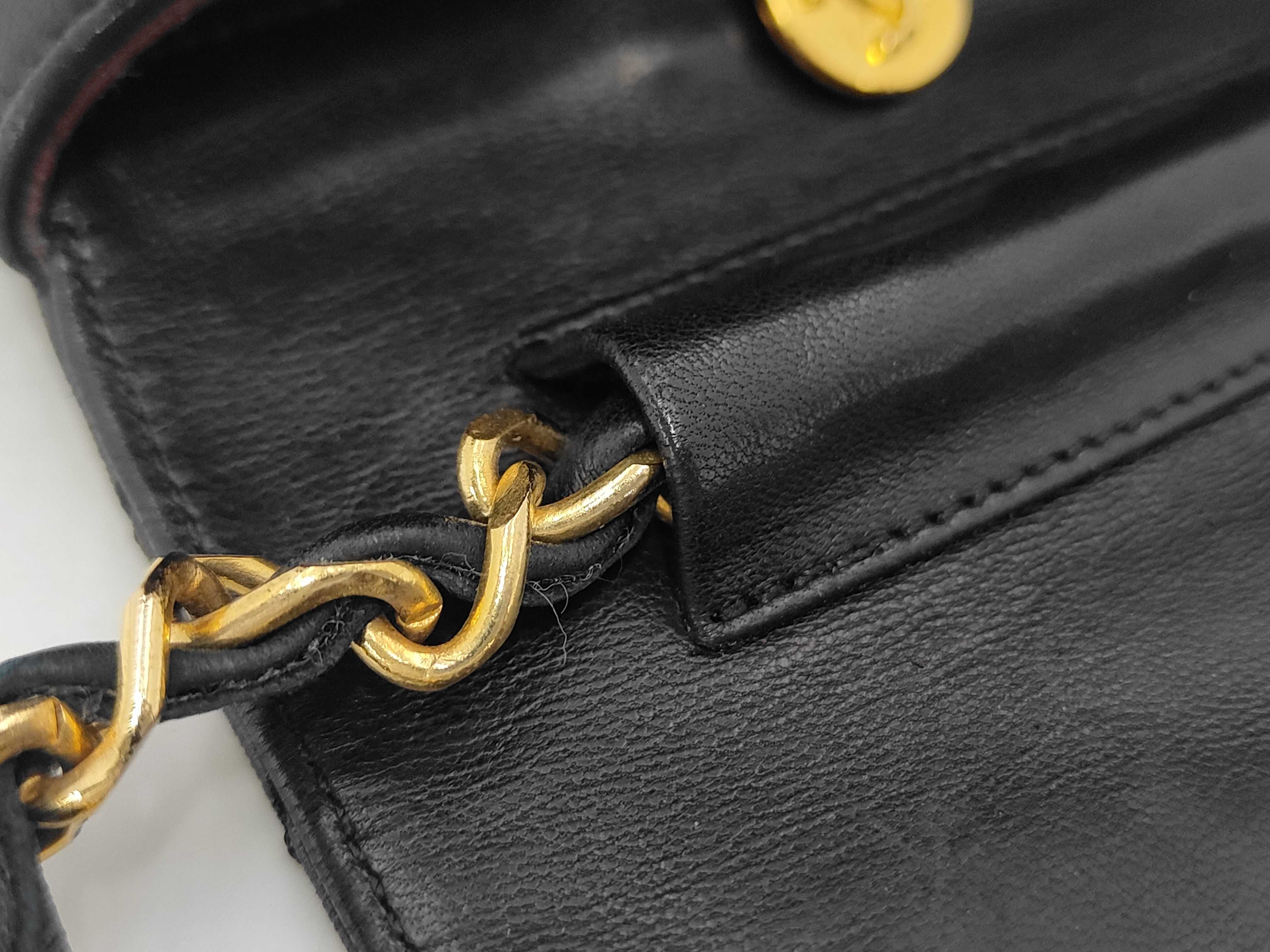 Half Moon Chain Shoulder Lambskin Shoulder Bag — view 8