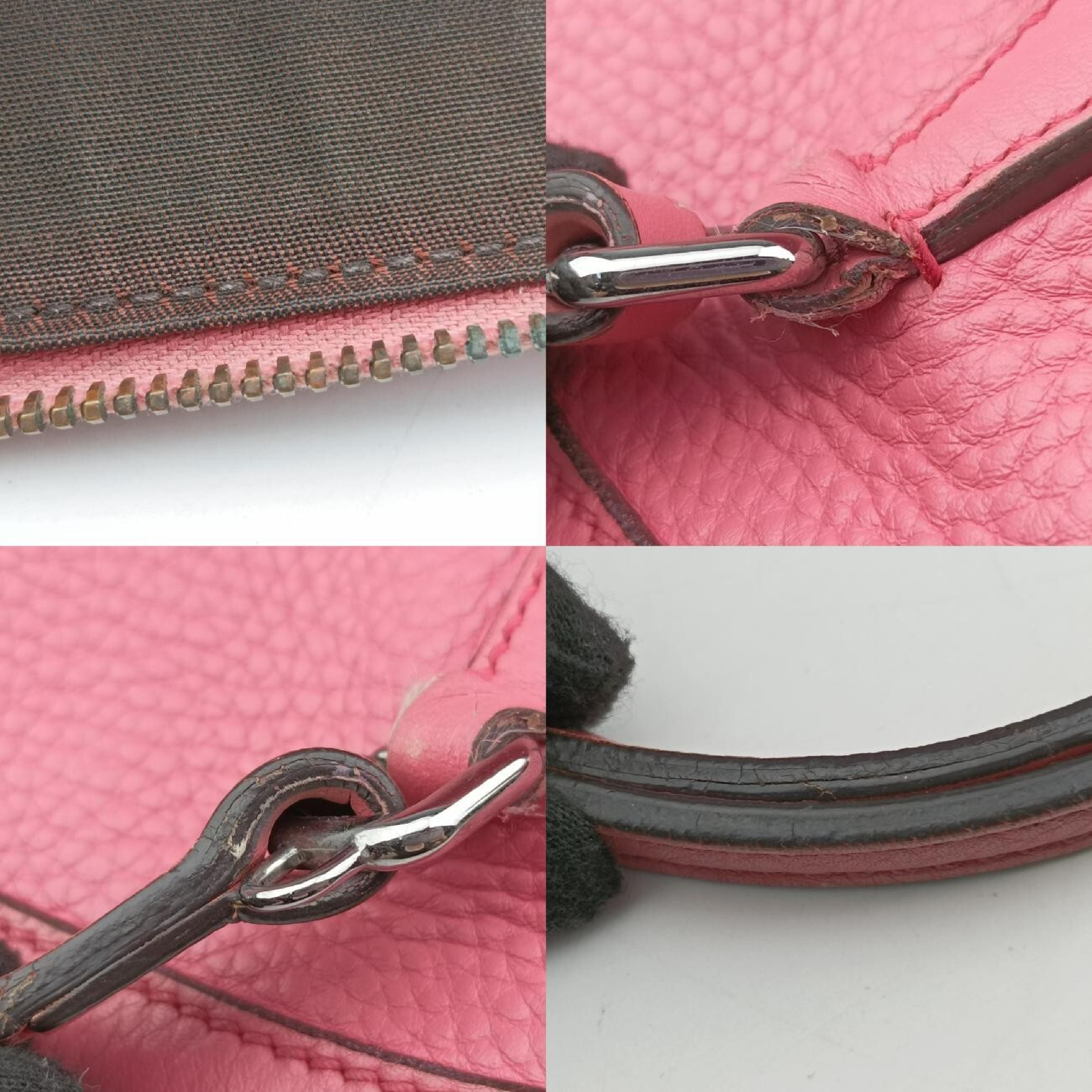 Microguccissima Dome Pink Leather Shoulder Bag 341504 A019202389 — view 9