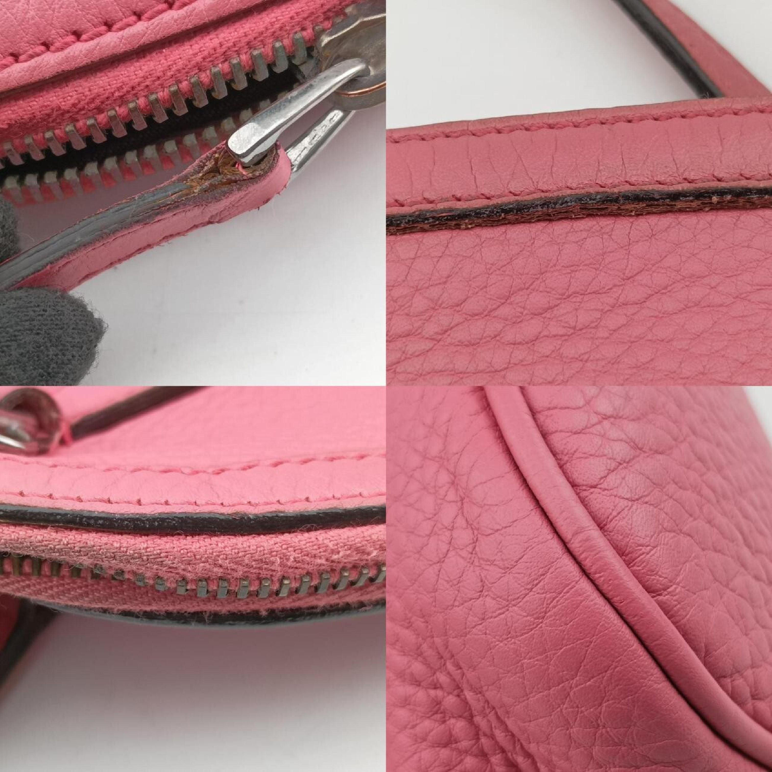 Microguccissima Dome Pink Leather Shoulder Bag 341504 A019202389 — view 10