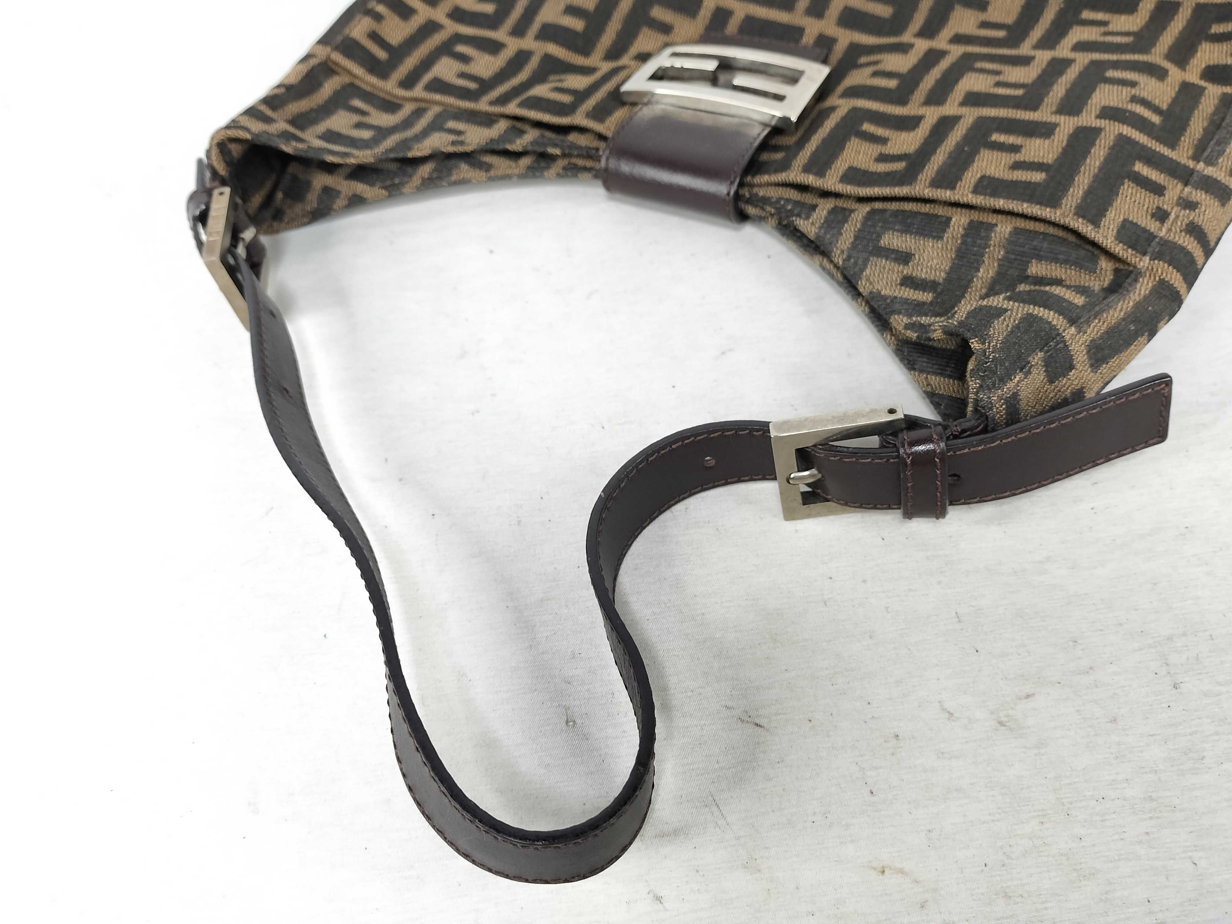 Zucca pattern Fendi Zucca one-shoulder bag Mamma Bucket brown shoulder bag — view 3