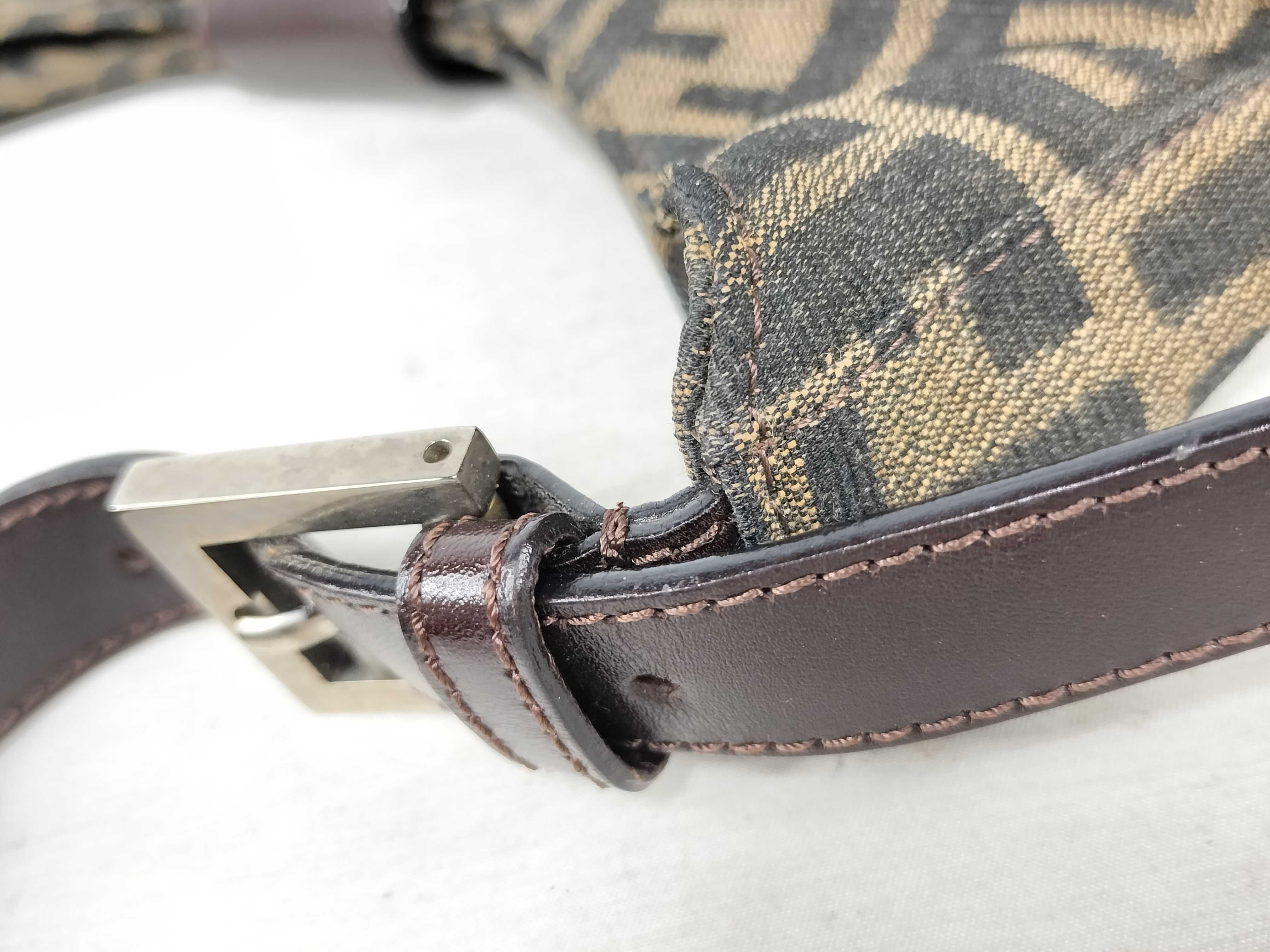 Zucca pattern Fendi Zucca one-shoulder bag Mamma Bucket brown shoulder bag — view 5