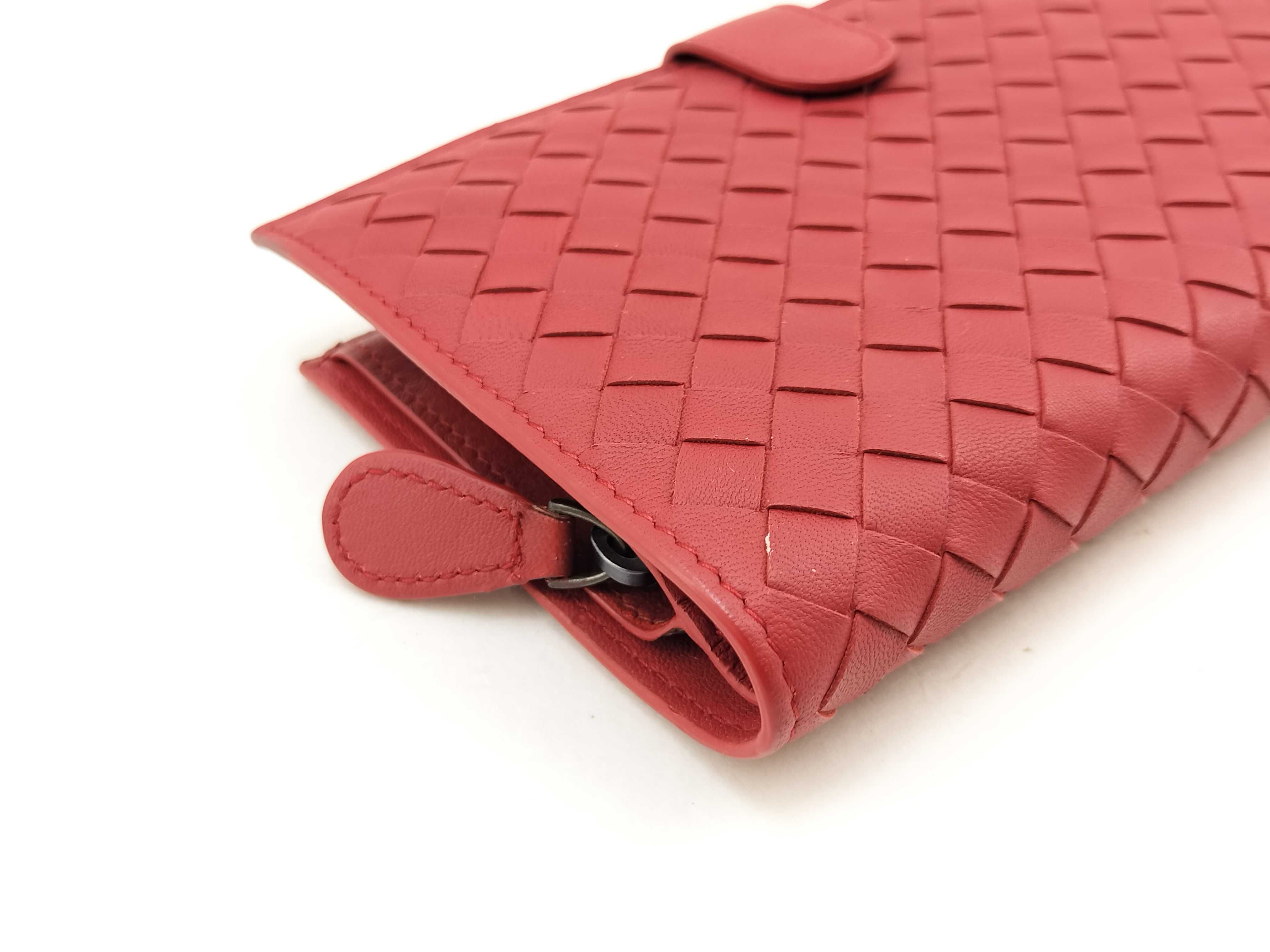 Intrecciato Bi-fold Long Wallet Leather Wallet — view 6