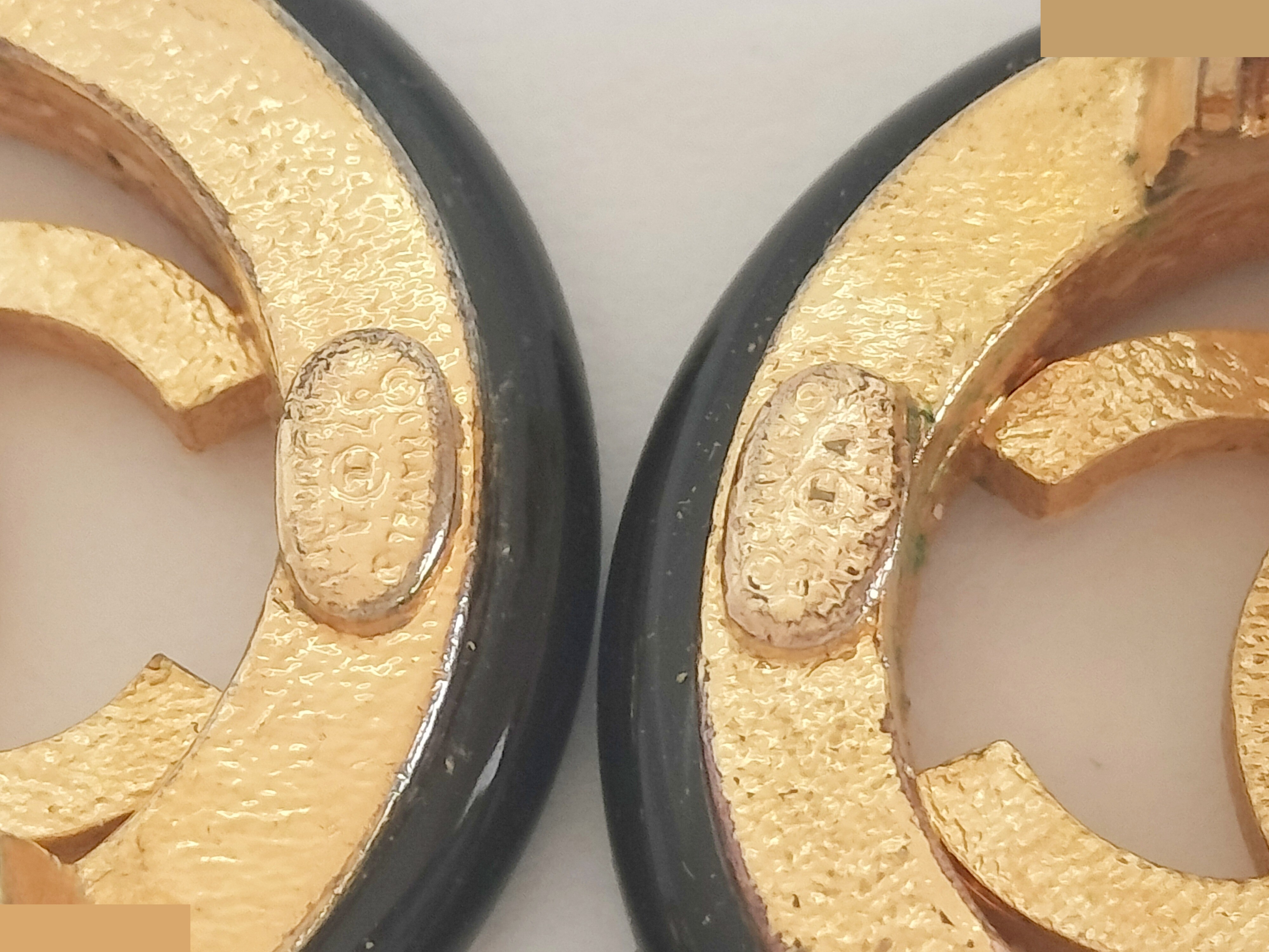 Coco Black Gold Earrings — view 2