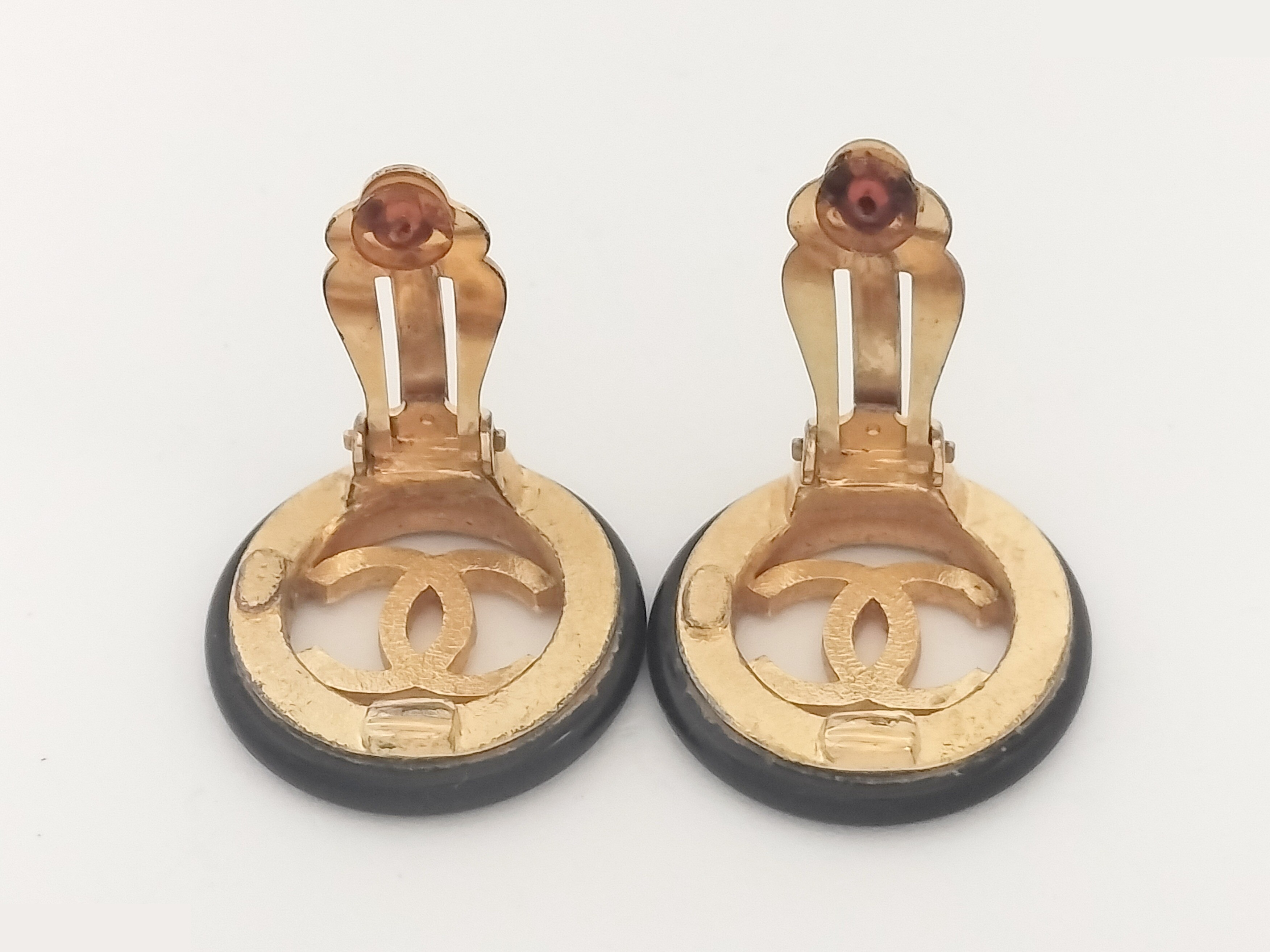 Coco Black Gold Earrings — view 3