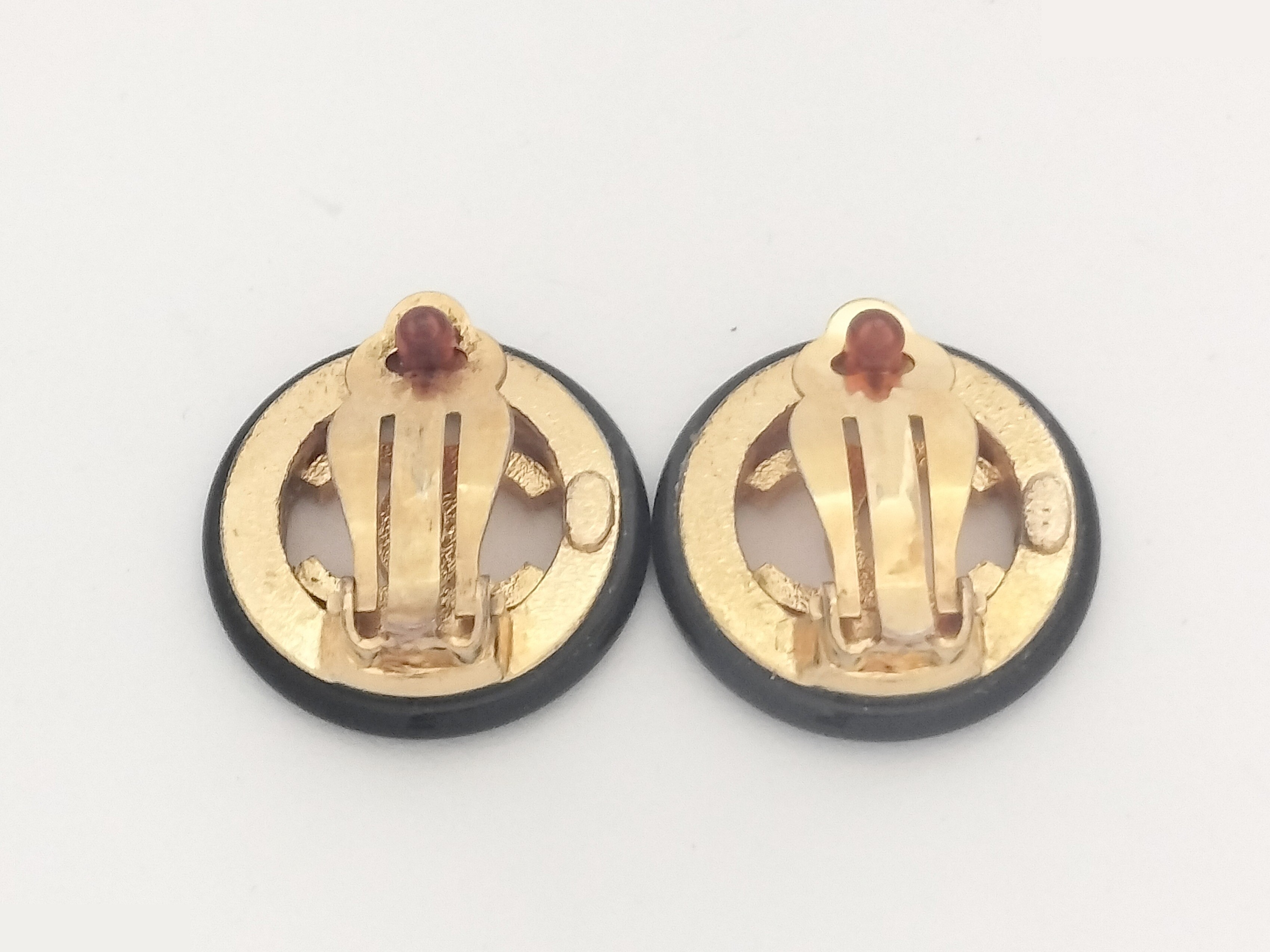 Coco Black Gold Earrings — view 4