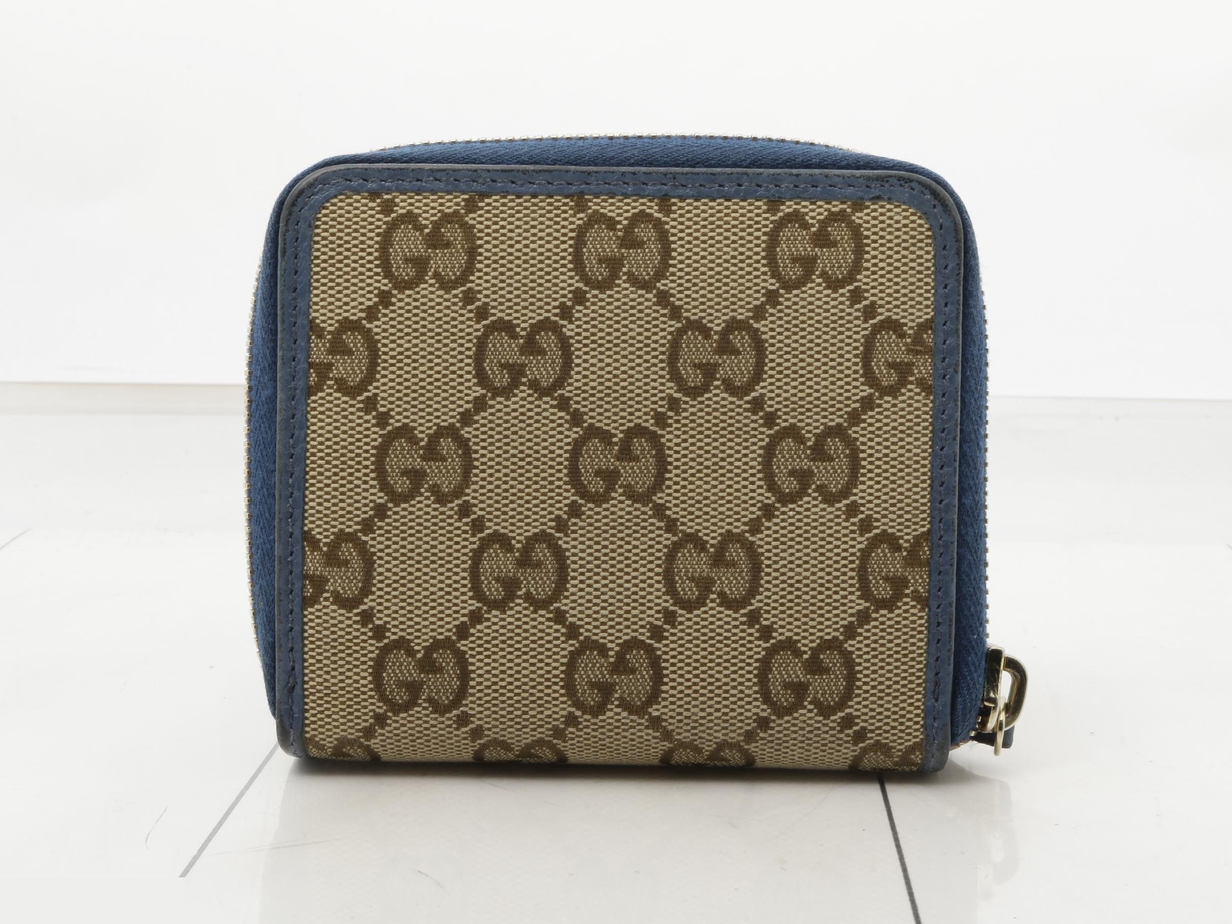 Canvas Bi-fold Wallet, Blue, 346056, 2184 — view 2