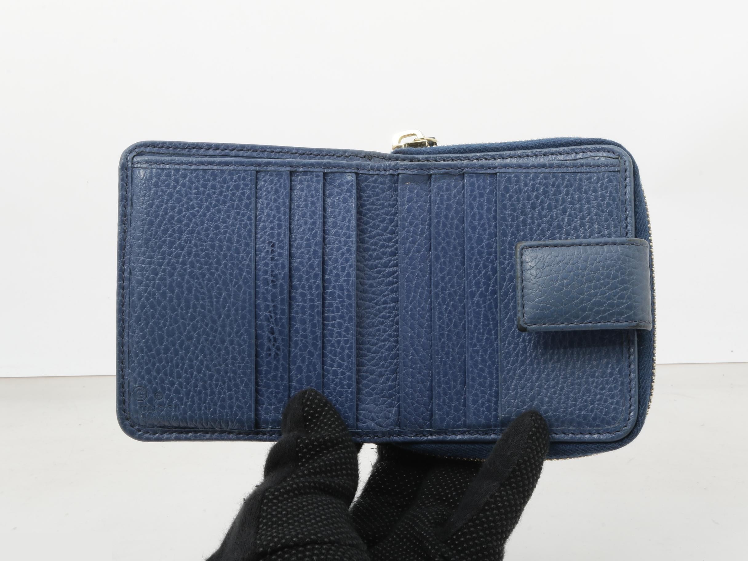 Canvas Bi-fold Wallet, Blue, 346056, 2184 — view 4