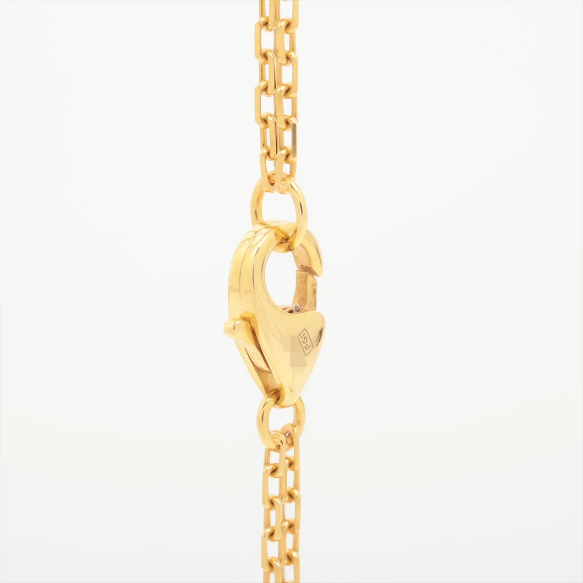 Love Circle 2-Diamond Necklace 750 (Yellow Gold) 6.4g JZX077 — view 3