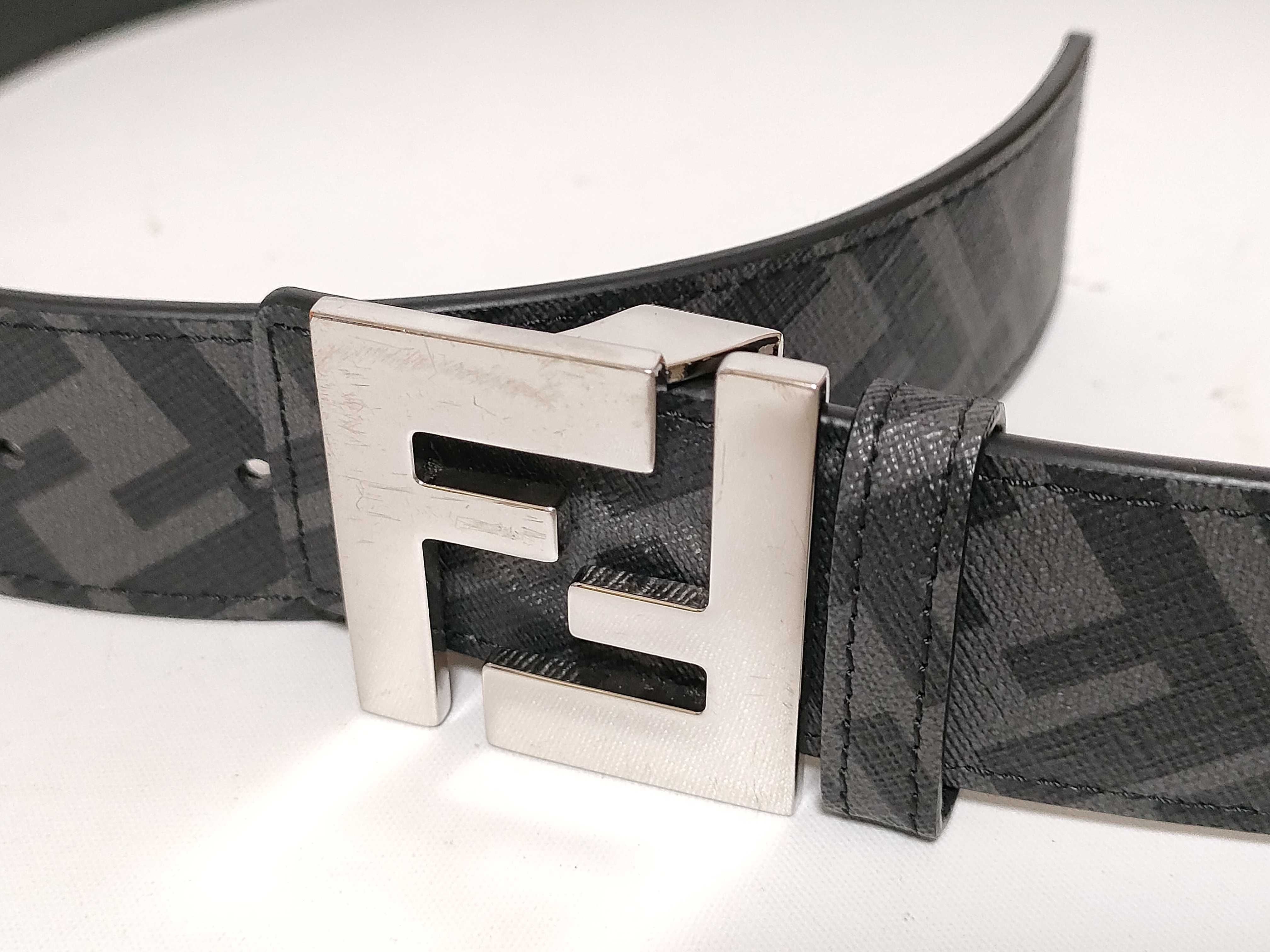 FF logo reversible belt, black belt — view 2