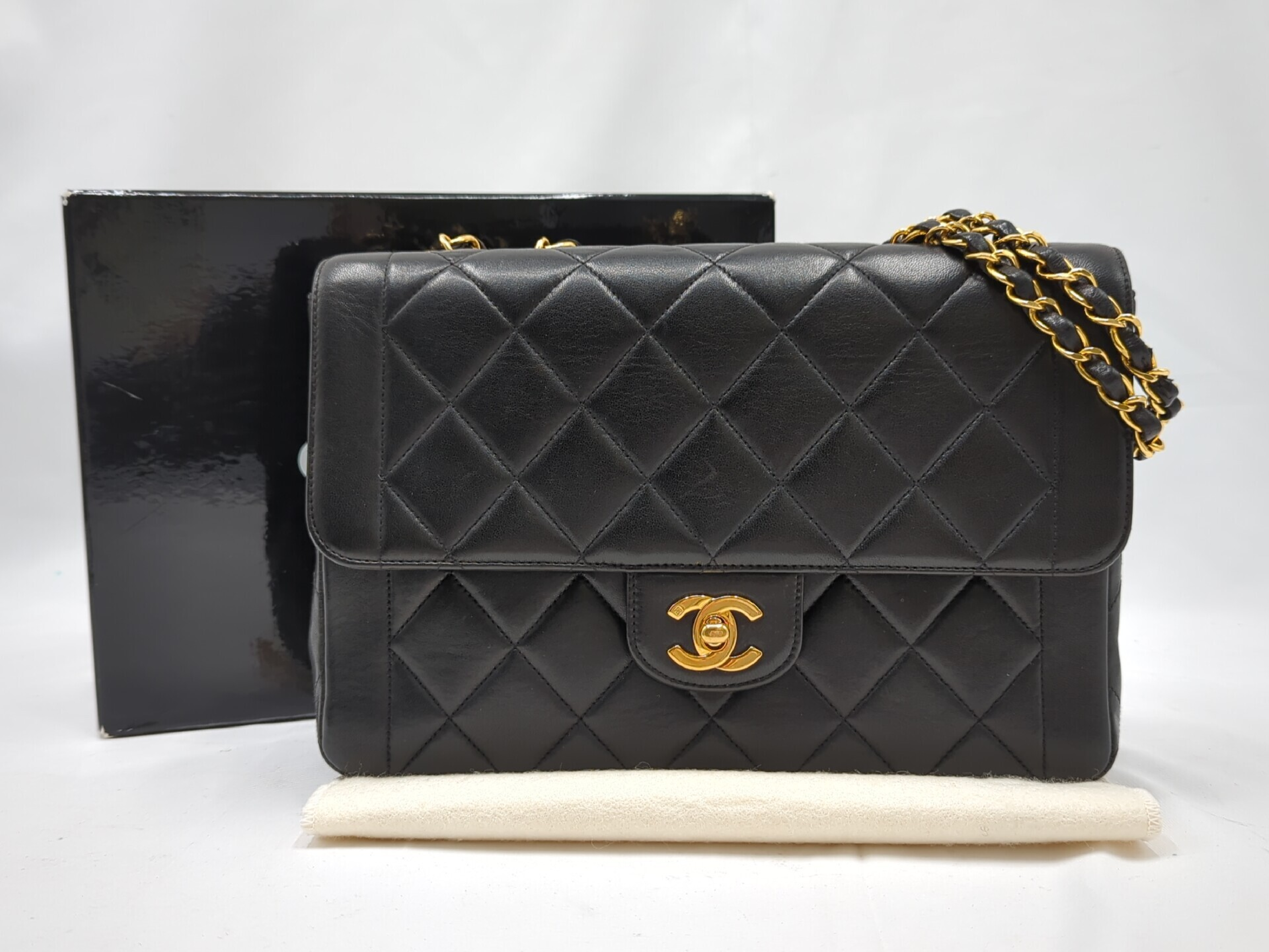 Lambskin Black Chain Shoulder Bag (Serial No. 3)