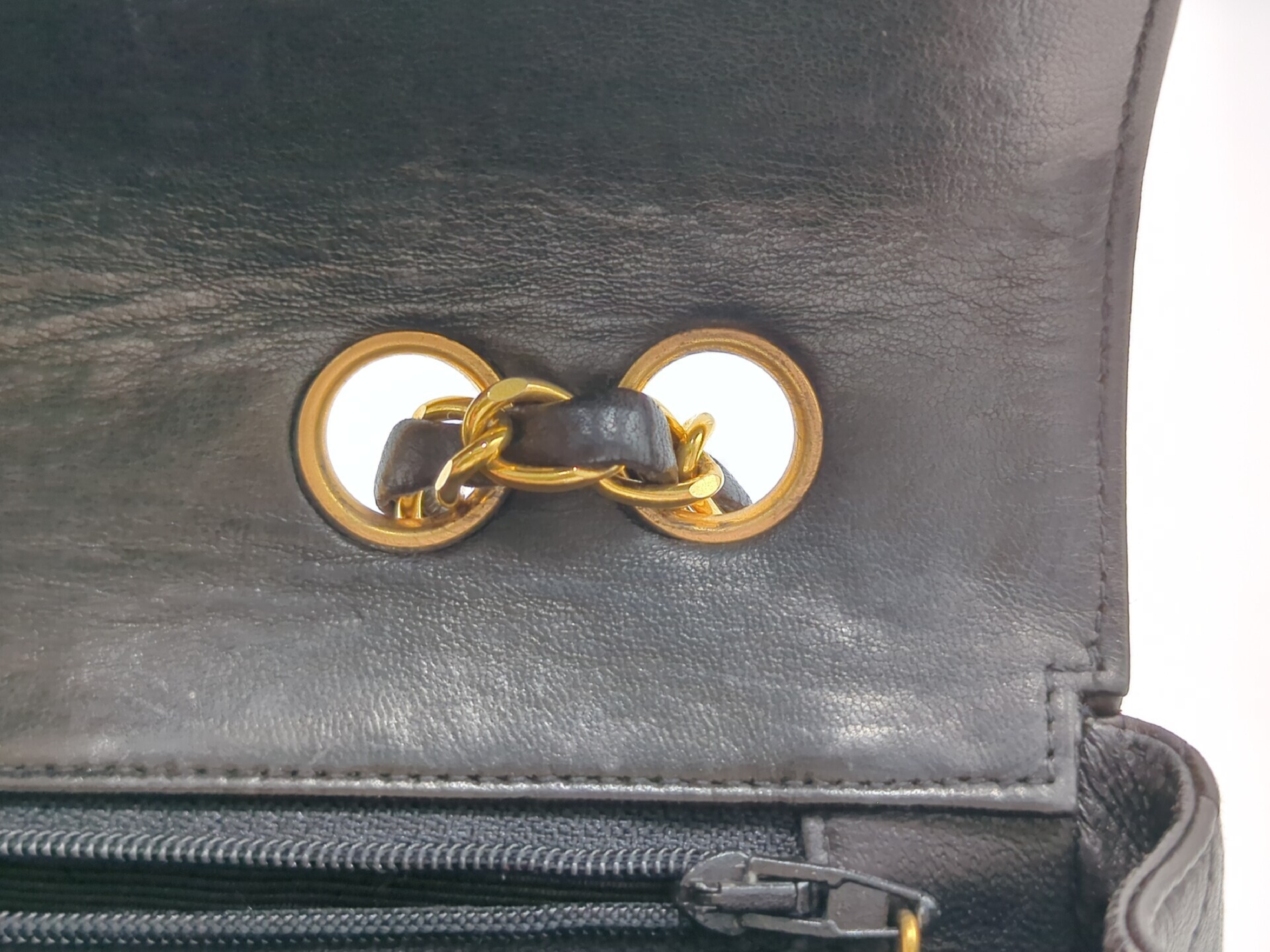 Lambskin Black Chain Shoulder Bag (Serial No. 3) — view 8