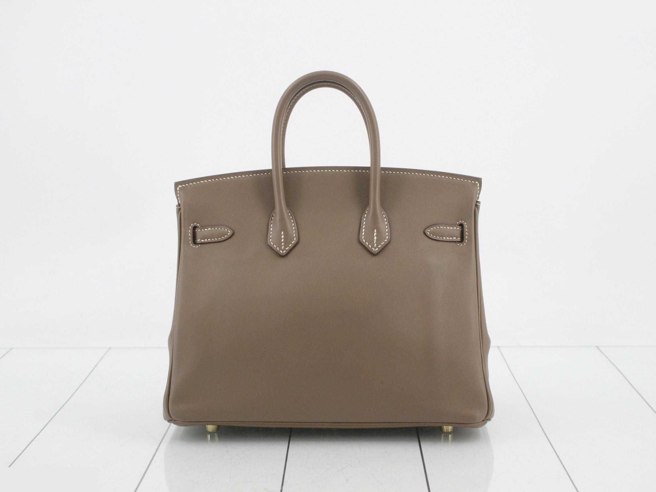 Birkin 25 Etoupe Gold Hardware — view 3