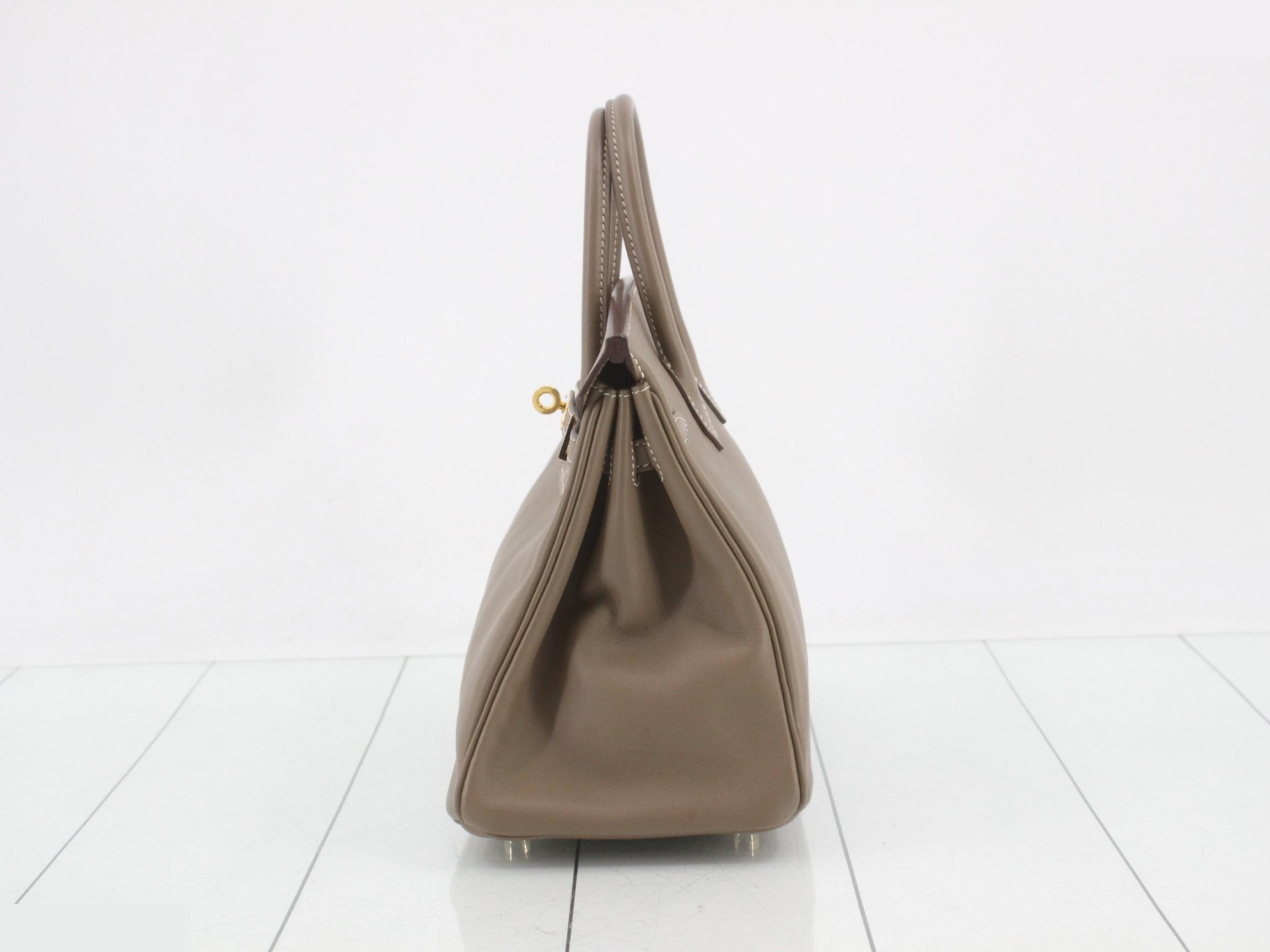 Birkin 25 Etoupe Gold Hardware — view 4