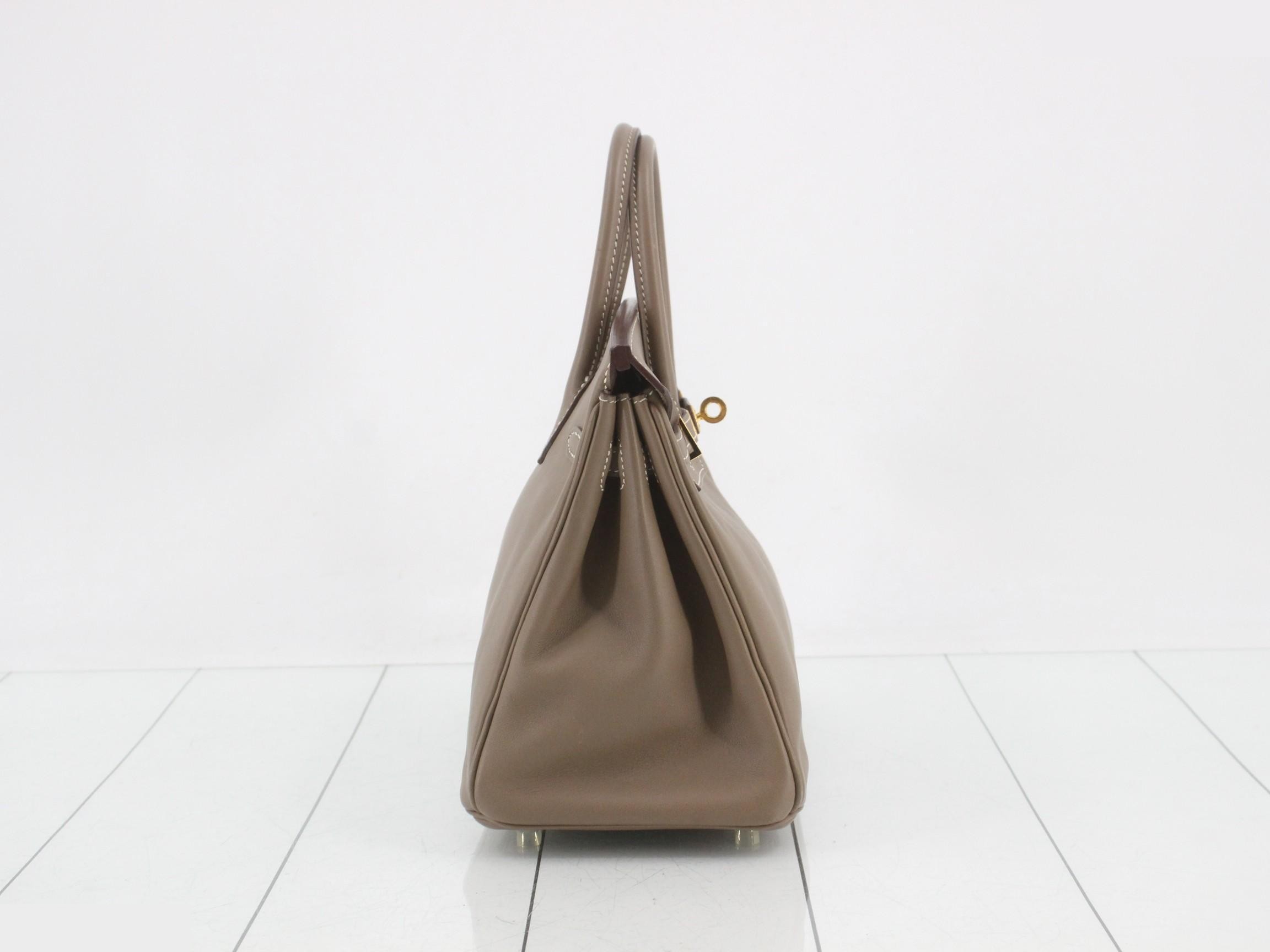 Birkin 25 Etoupe Gold Hardware — view 5