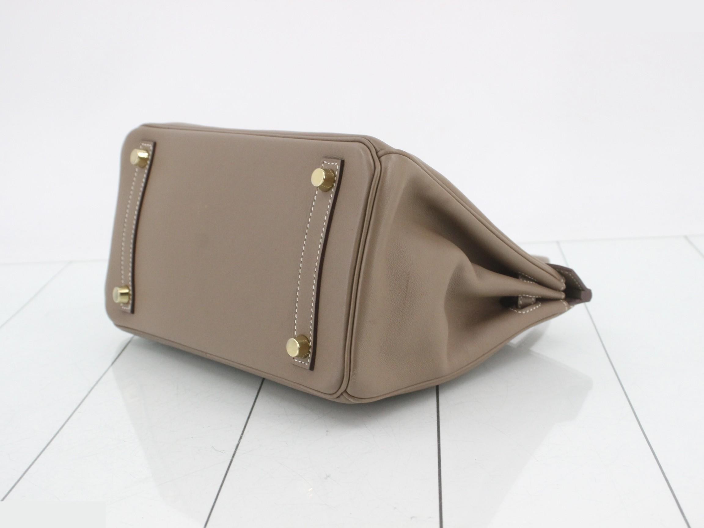 Birkin 25 Etoupe Gold Hardware — view 7