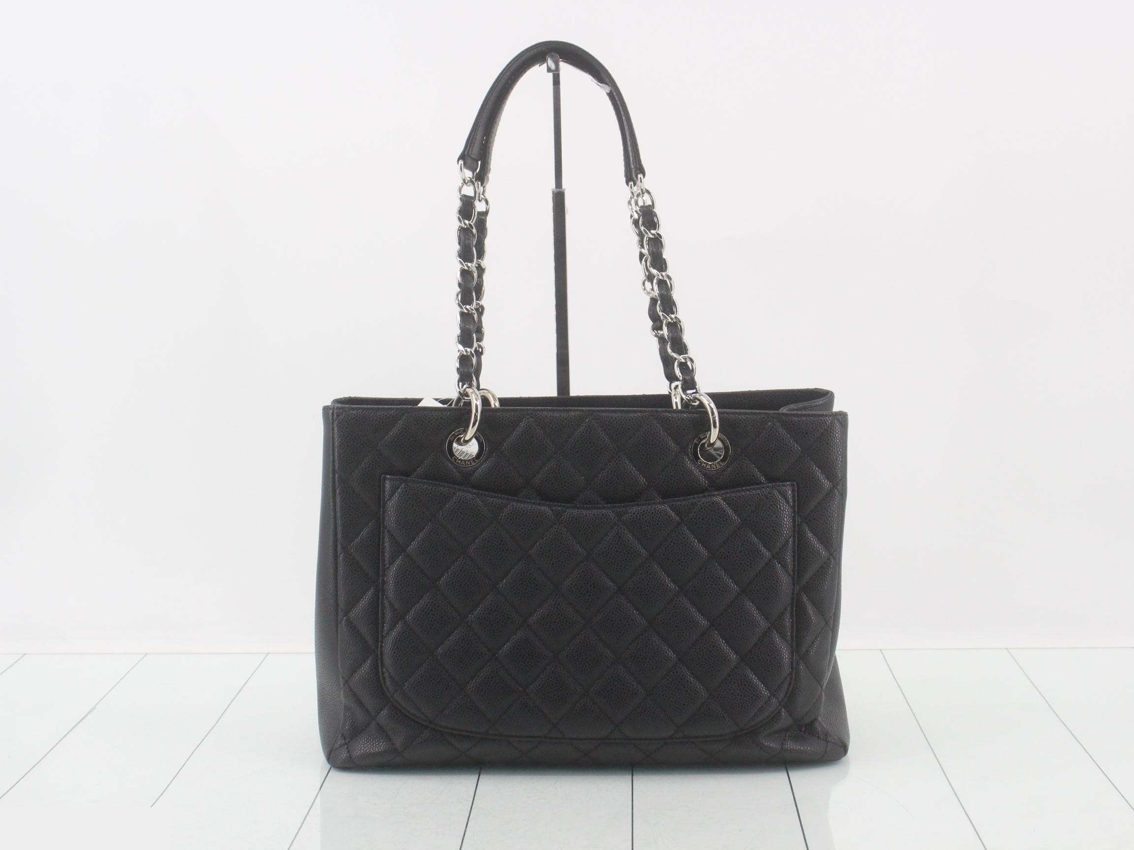 GST Caviar Skin Tote Bag, Black, Item No. 19 — view 2