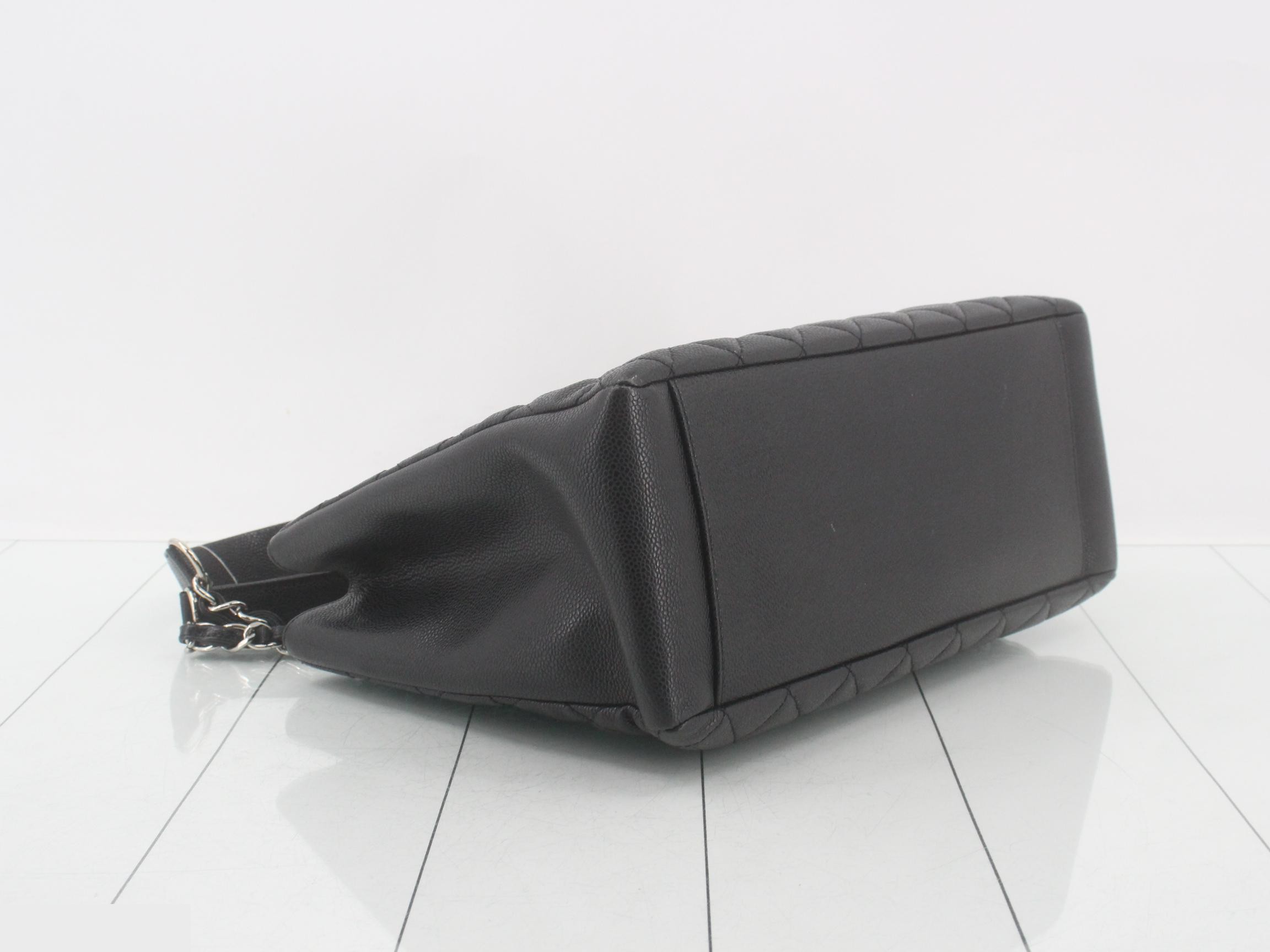 GST Caviar Skin Tote Bag, Black, Item No. 19 — view 5