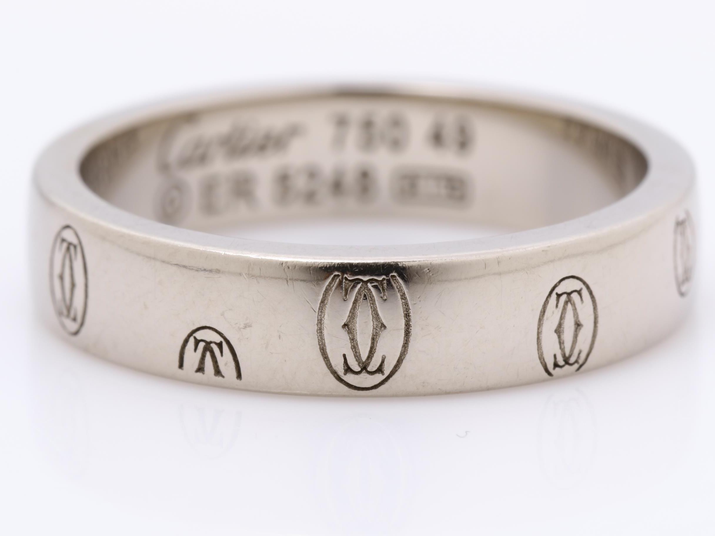 Happy Birthday Ring, 750WG, Size #49, 5.1g — view 2