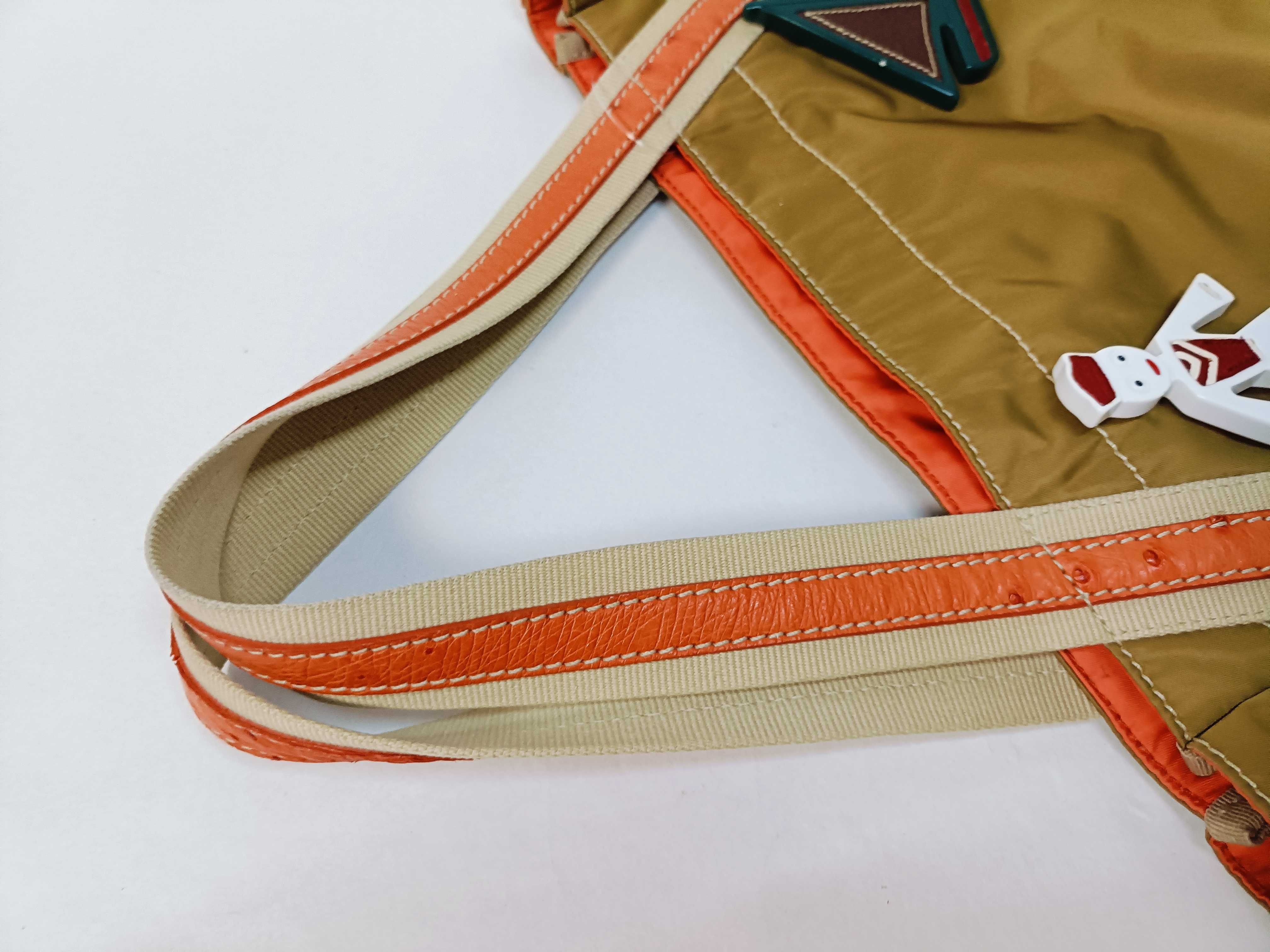 Nylon Unique Brooch Tote Bag — view 3
