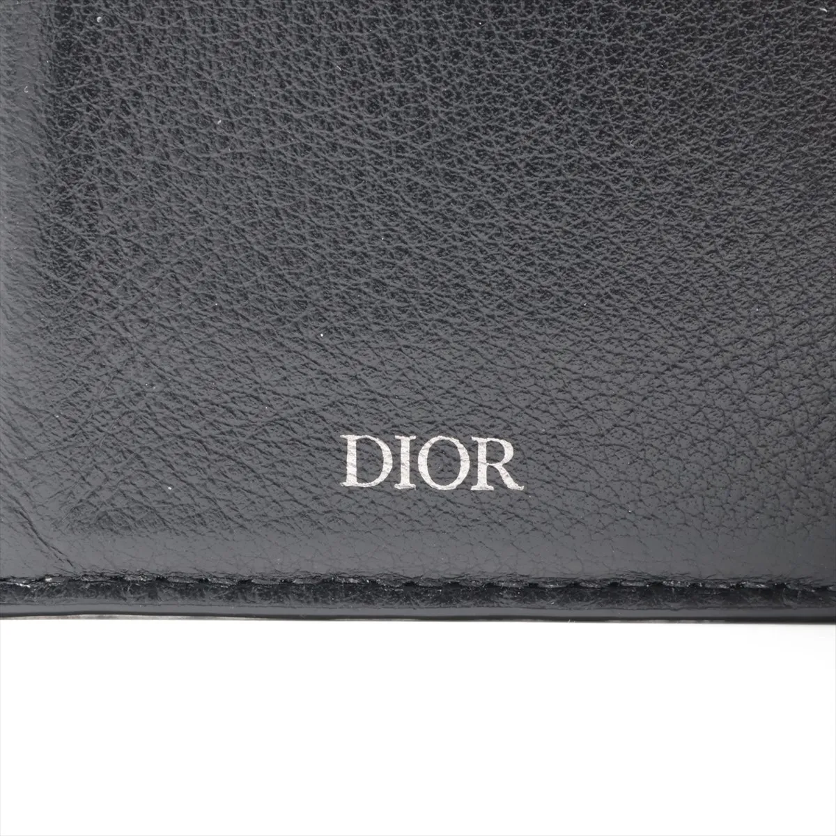 Oblique Canvas x Leather Card Case, Black — view 5