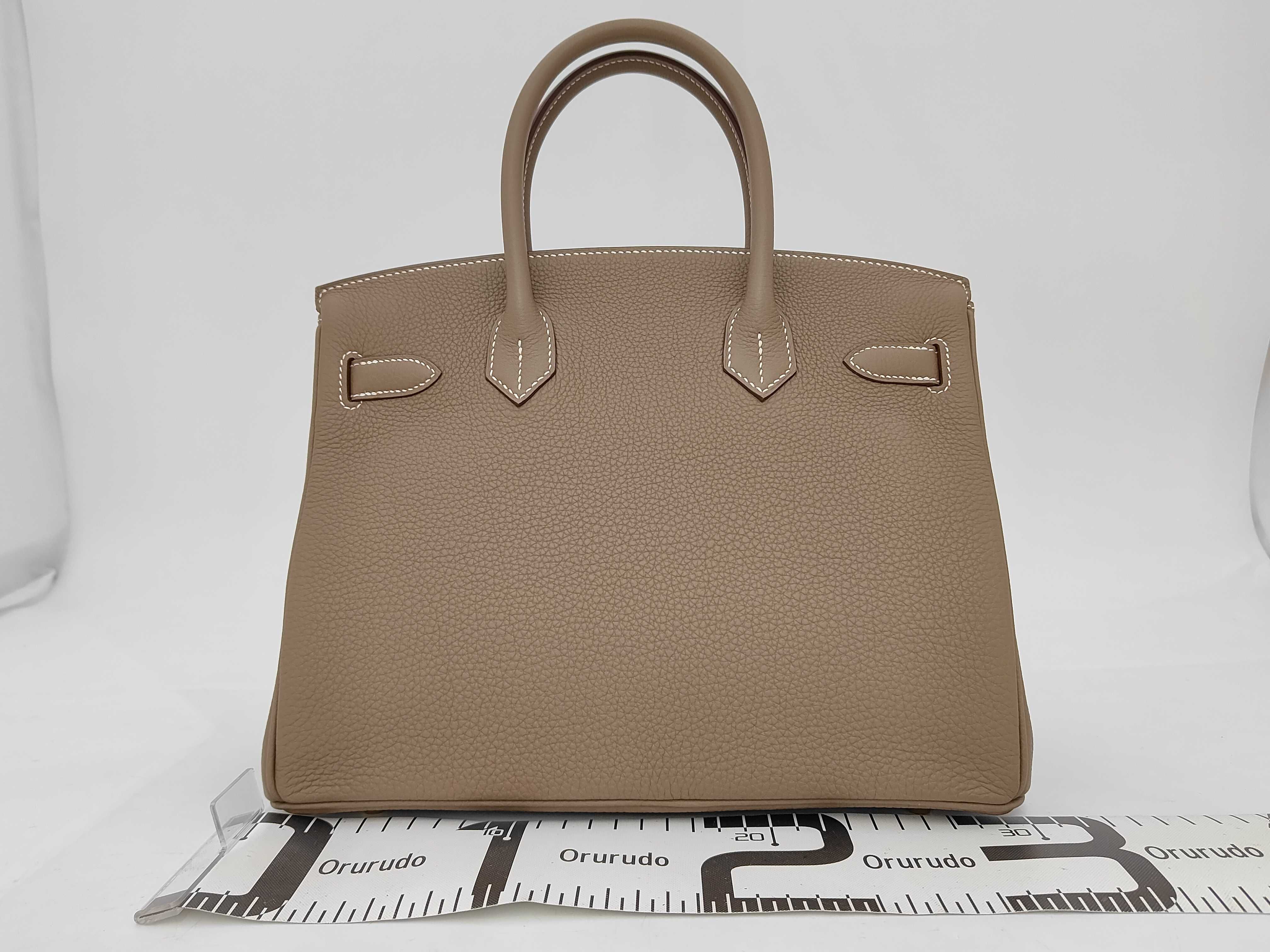 Birkin 30 Etoupe Togo Gold Hardware W Stamp Handbag — view 2