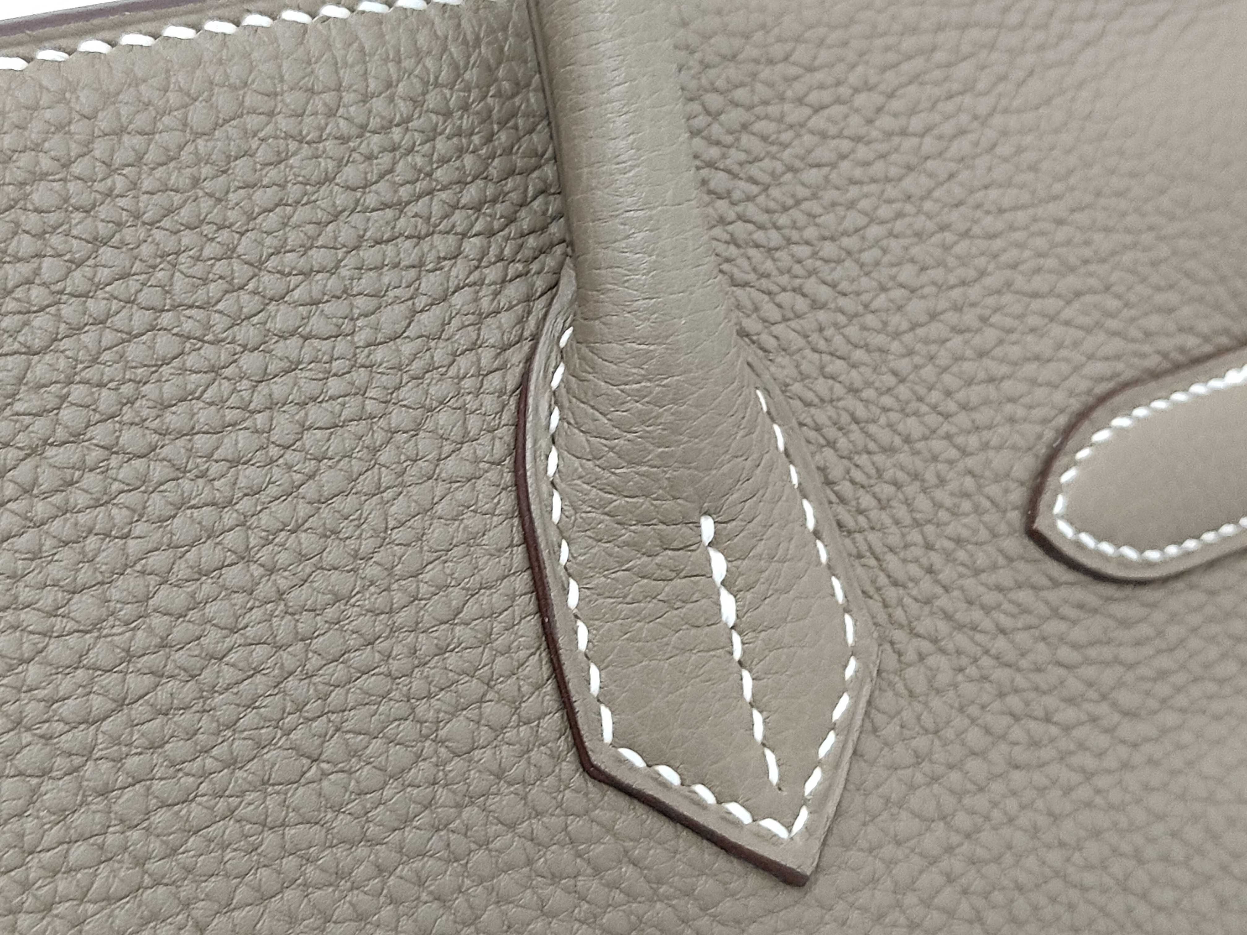 Birkin 30 Etoupe Togo Gold Hardware W Stamp Handbag — view 5
