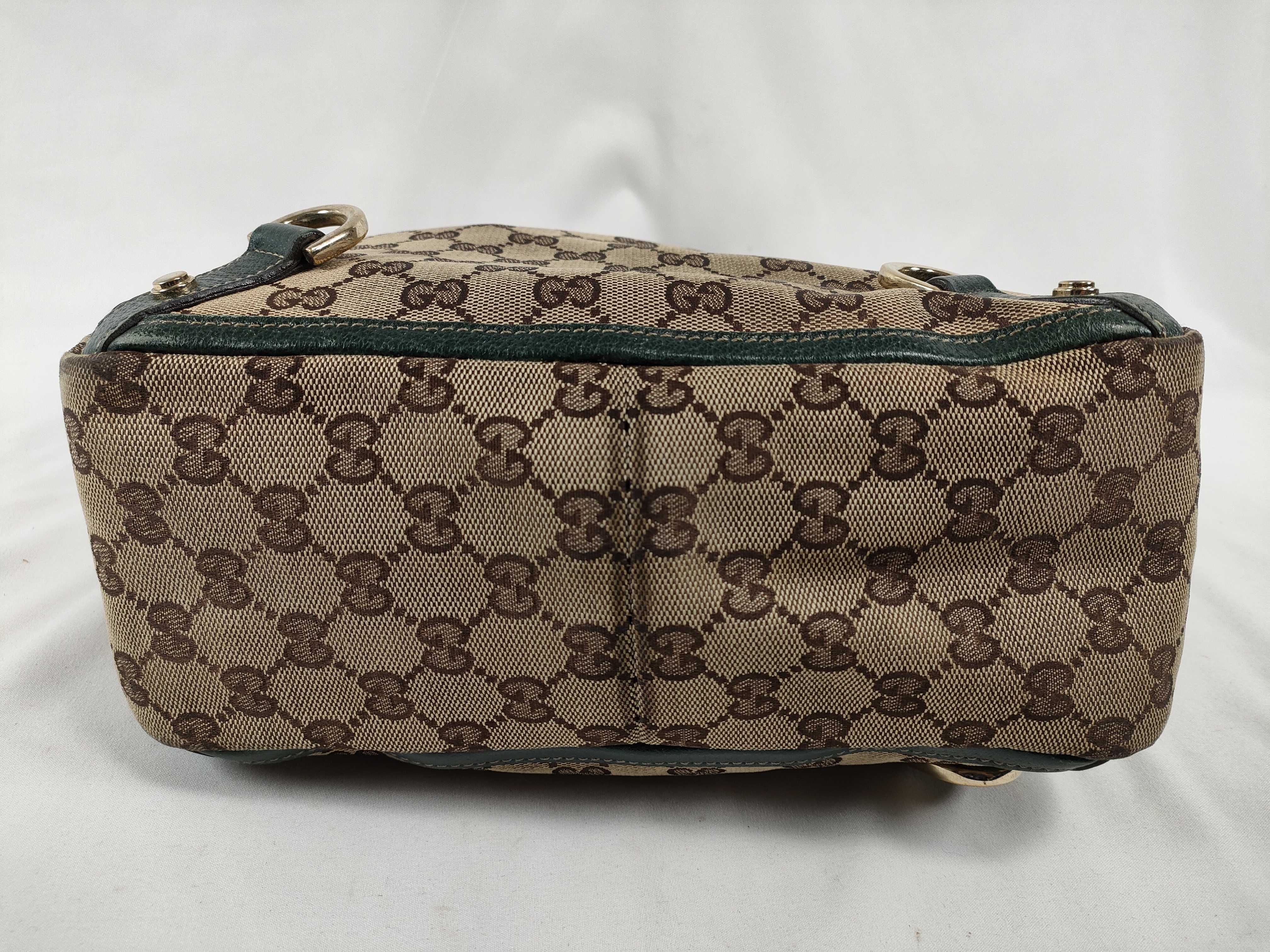 GG Canvas Gucci Abbey GG Canvas Leather Tote Bag Handbag Tote Bag — view 7