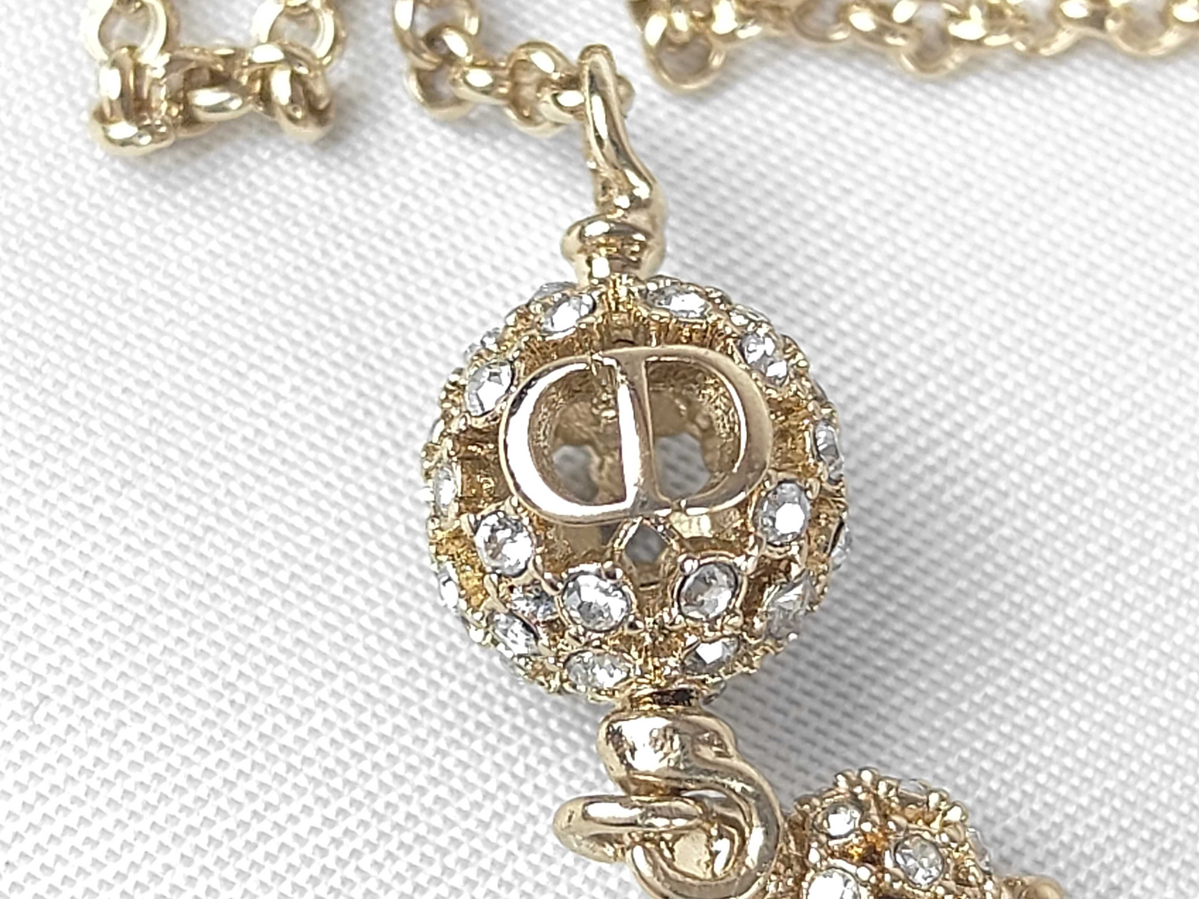 Pearl Chain Pin Brooch — view 2