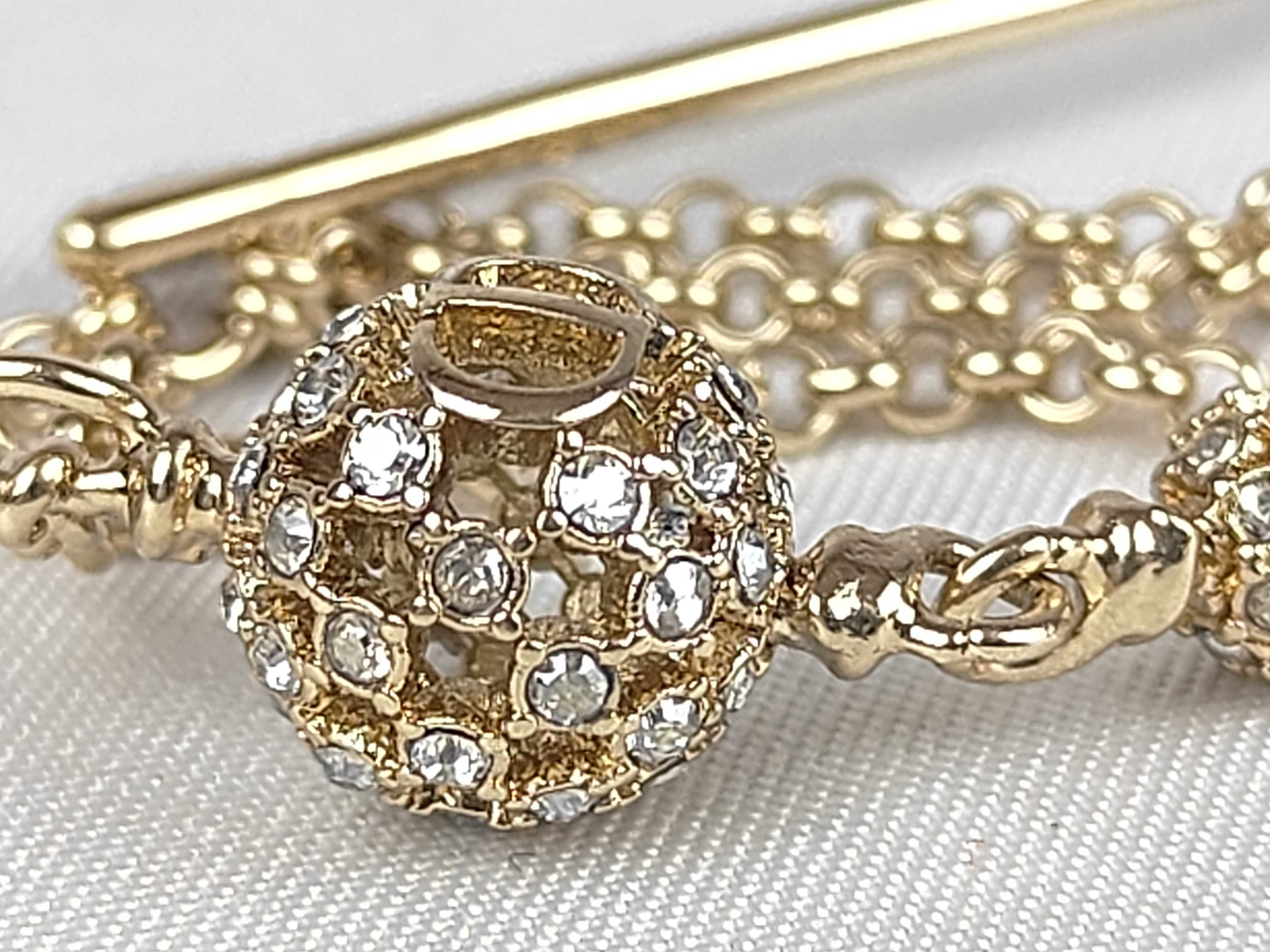 Pearl Chain Pin Brooch — view 3